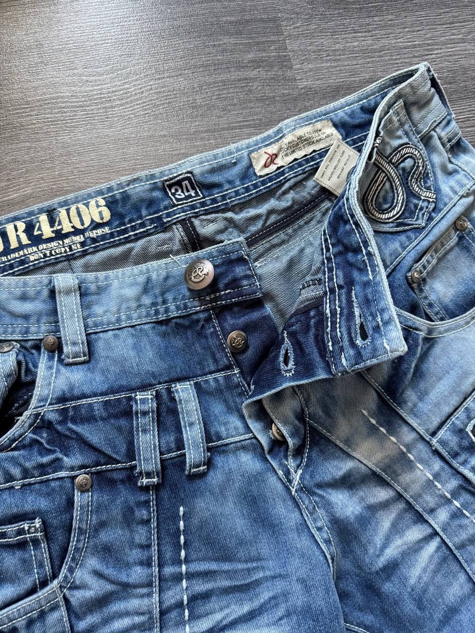 Japanese Brand JapRag By Okusama zaniki cargo denim pant trouser Jean Japan Size US 34 / EU 50 - 8 Thumbnail