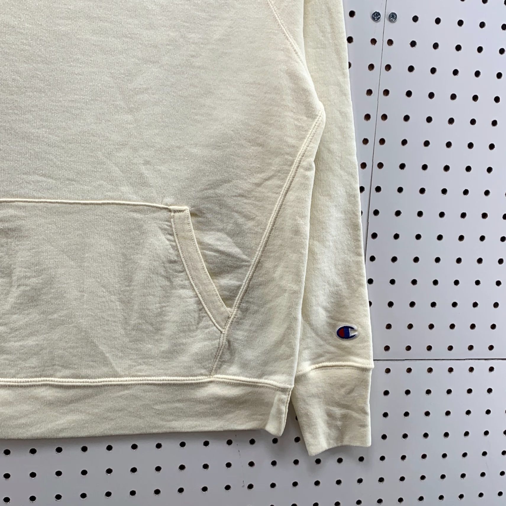 Champion Champion Hoodie Front Pocket Pullover Beige Womens Size Small Long Sleeve Size S / US 4 / IT 40 - 5 Thumbnail