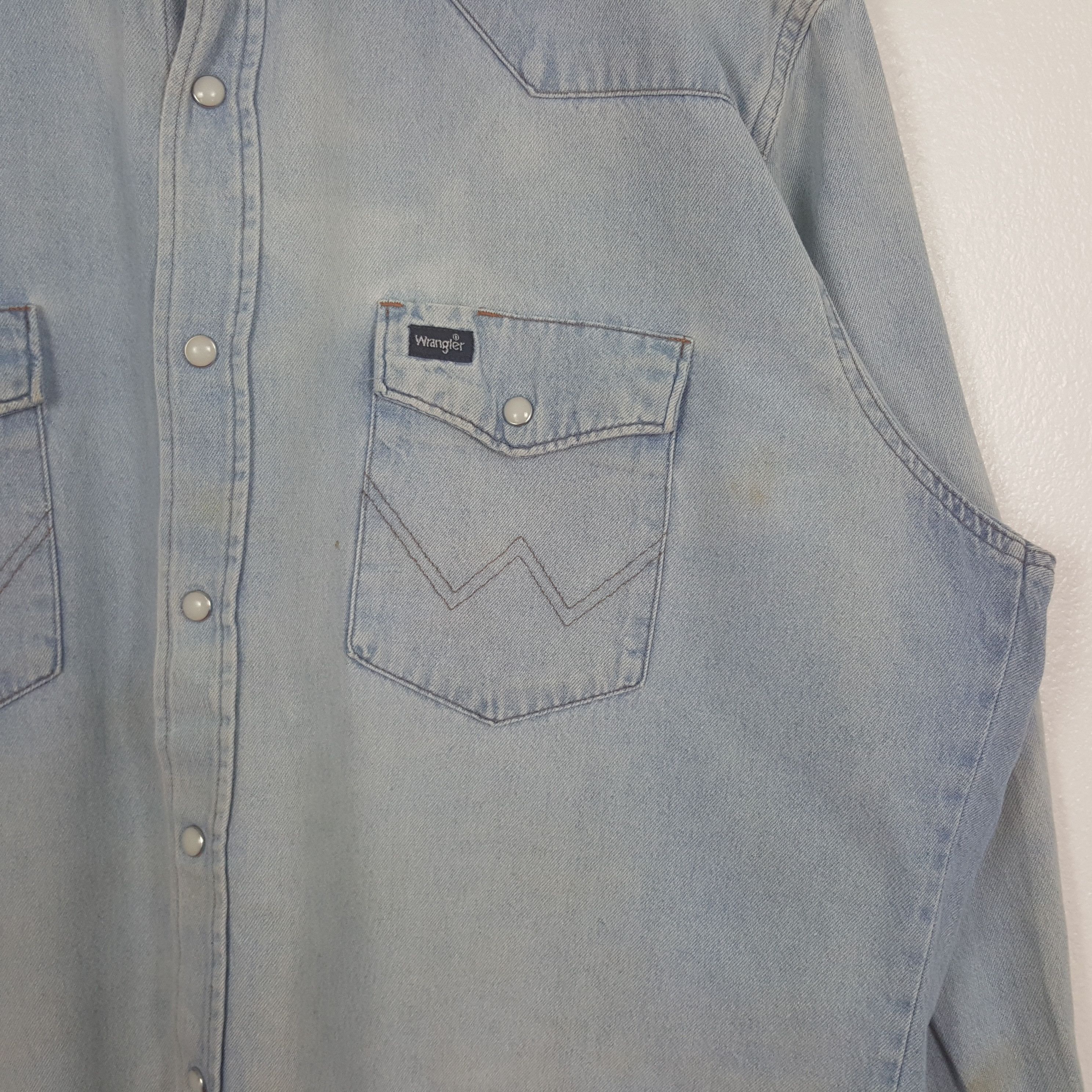Sugar Cane Vintage Sugar Cane Japanese Brand Denim Shirt Button Up Size US L / EU 52-54 / 3 - 2 Thumbnail