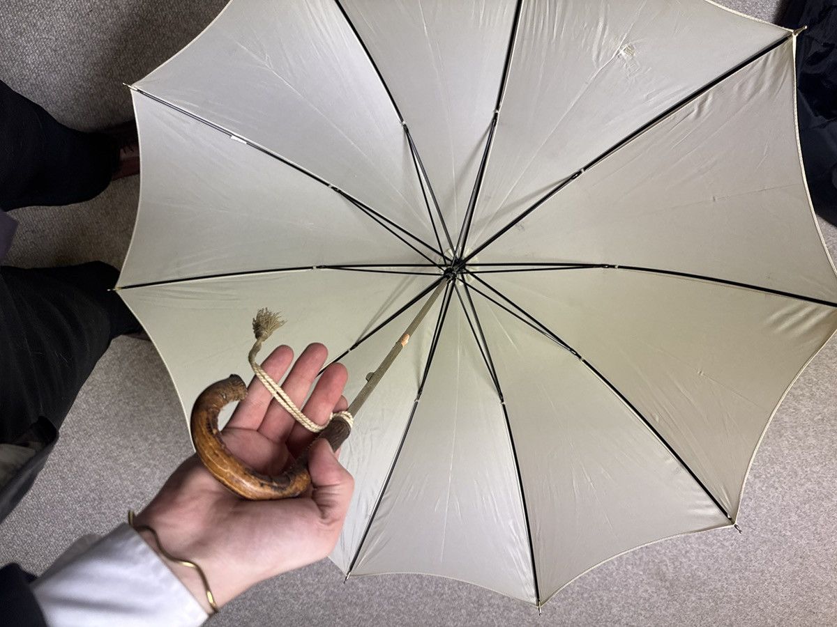 Other Vintage Exotic Cane Handle Umbrella – Crook Wood Handle Size ONE SIZE - 5 Thumbnail
