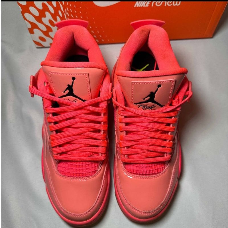 Jordan Brand × Nike Size 8 - Wmns Air Jordan 4 Retro NRG Hot Punch Men's Shoes Size US 8 / IT 38 - 4 Thumbnail