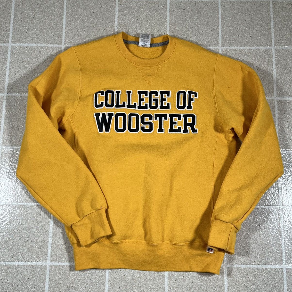 Russell Athletic Vtg College Of Wooster Russell Yellow Crewneck Sweatshirt Sm Size US S / EU 44-46 / 1 - 1 Thumbnail