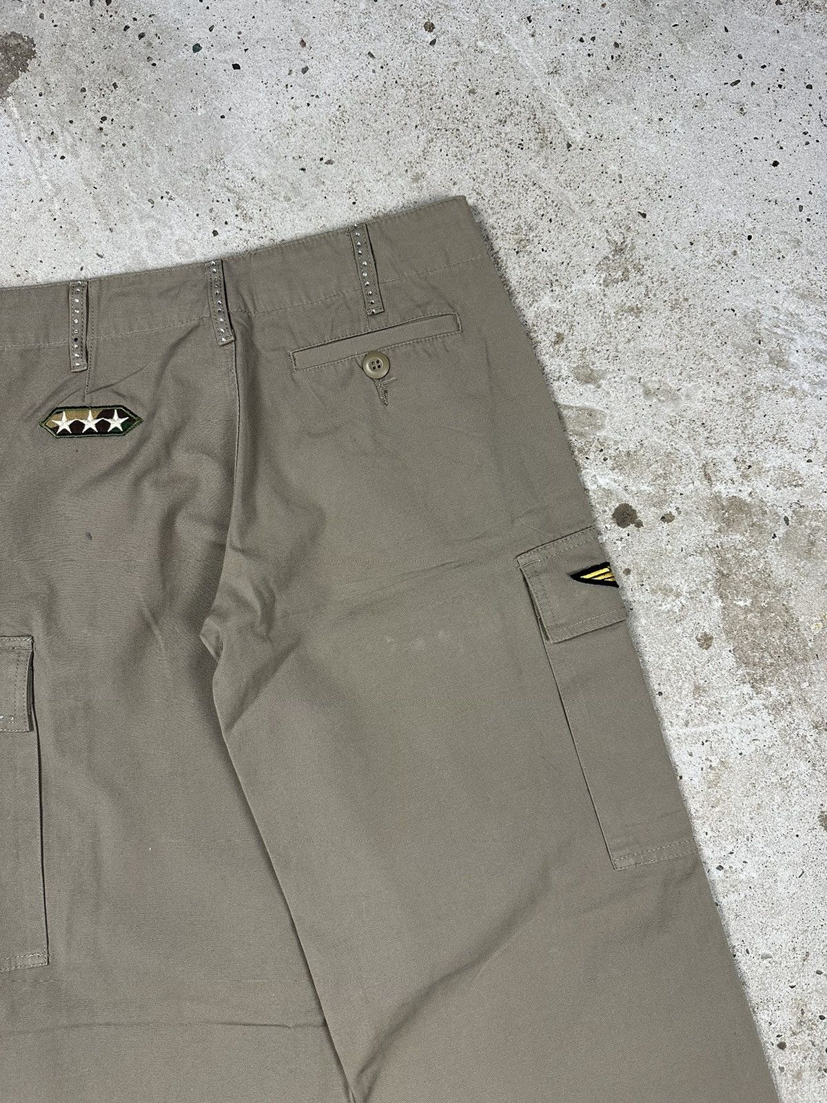 If Six Was Nine × Japanese Brand × Vintage Vintage Y2K Flare Baggy Cargo Brown Pants Bootcut Size US 28 / EU 44 - 12 Thumbnail