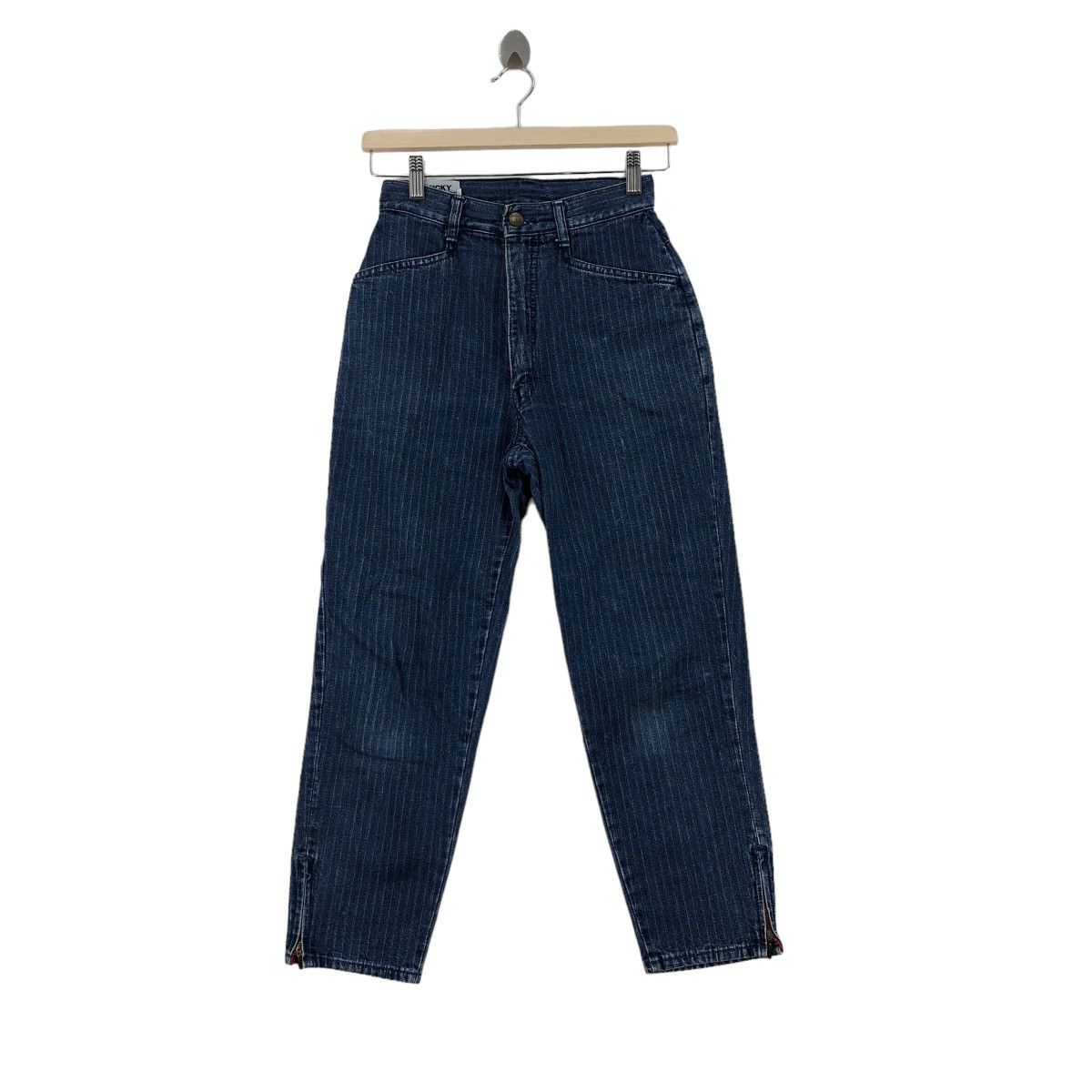 image of Vintage 90's Lucky Wabash Jeans Pants Indigo Style in Blue, Men's (Size 26)