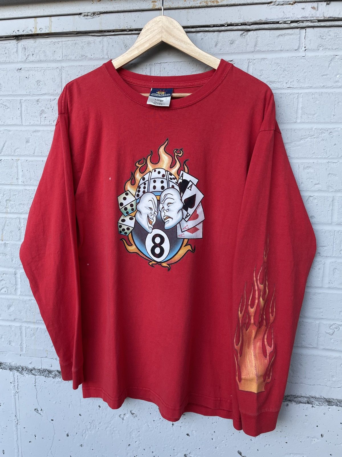 JNCO JNCO Flaming Long Sleeve Tshirt Size US L / EU 52-54 / 3 - 2 Thumbnail