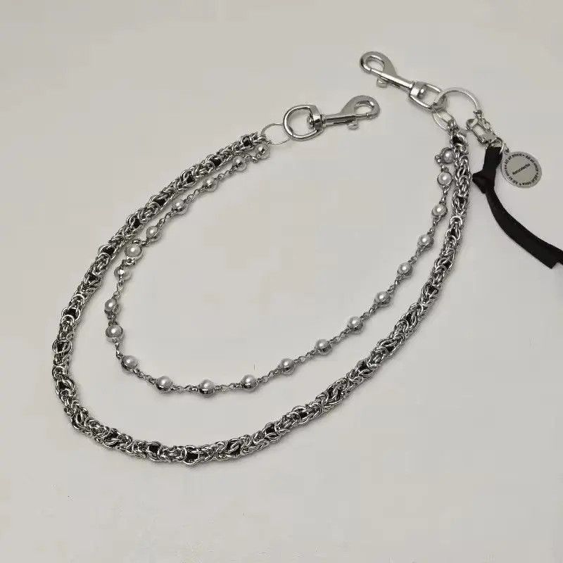Japanese Brand 2 Layer Natural Echo Pearled Wallet Chain Size ONE SIZE - 6 Thumbnail