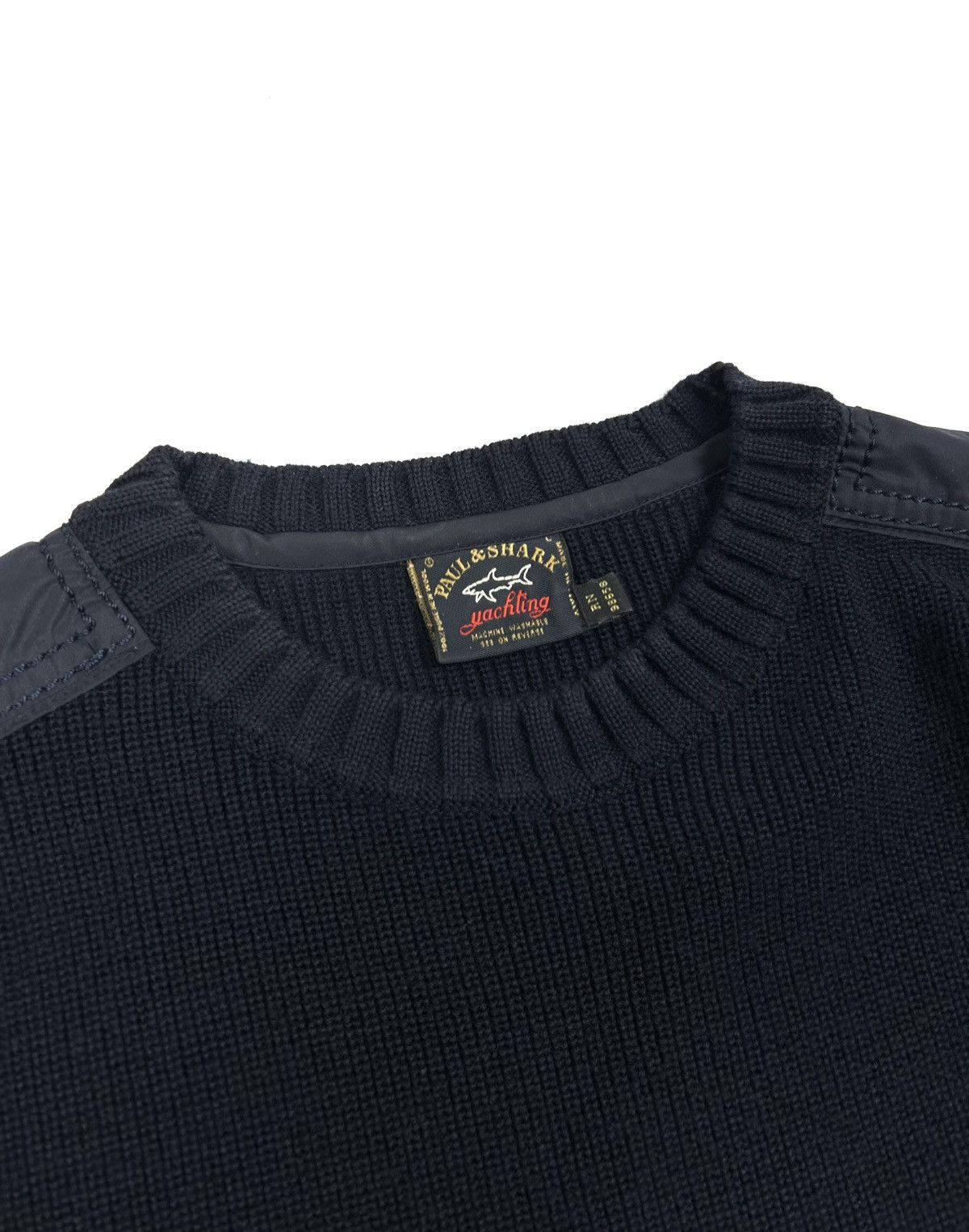 Paul & Shark Luxury Paul & Shark Yachting Knit Wool Sweater Navy Vintage Size US L / EU 52-54 / 3 - 5 Thumbnail