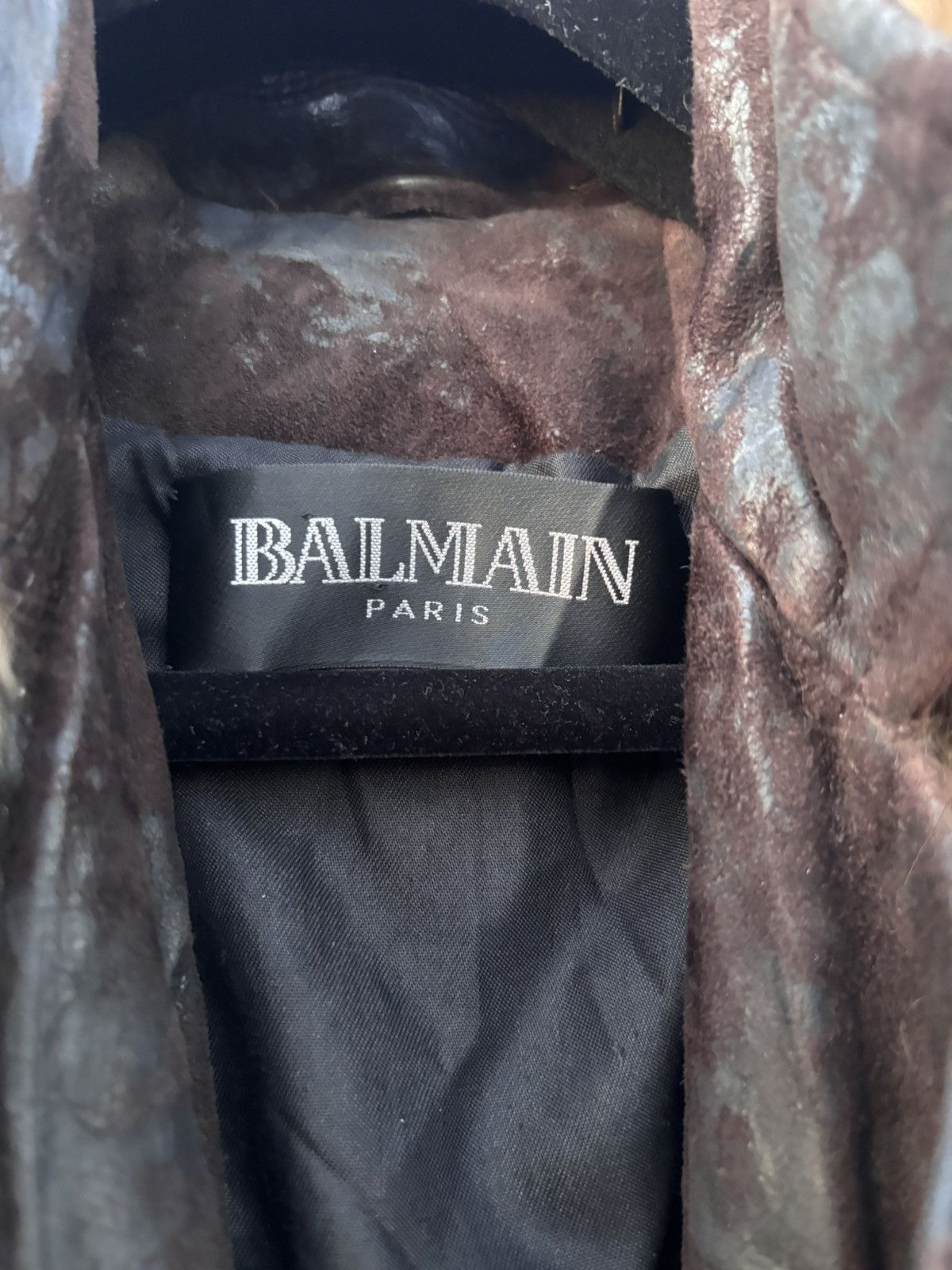 Balmain Balmain AW10 waxed rabbit fur leather jacket Size US M / EU 48-50 / 2 - 12 Thumbnail