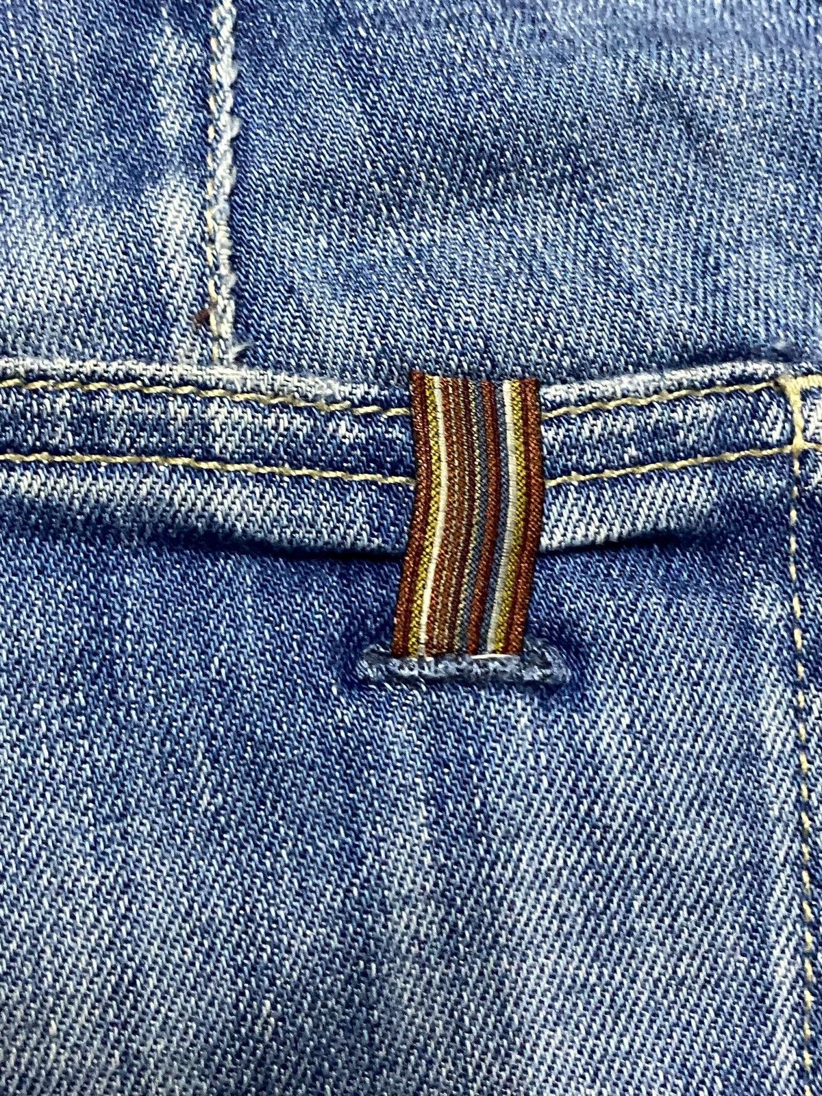 Japanese Brand Vintage Notify Blue Wash Distressed Baggy Jeans Size US 30 / EU 46 - 13 Thumbnail