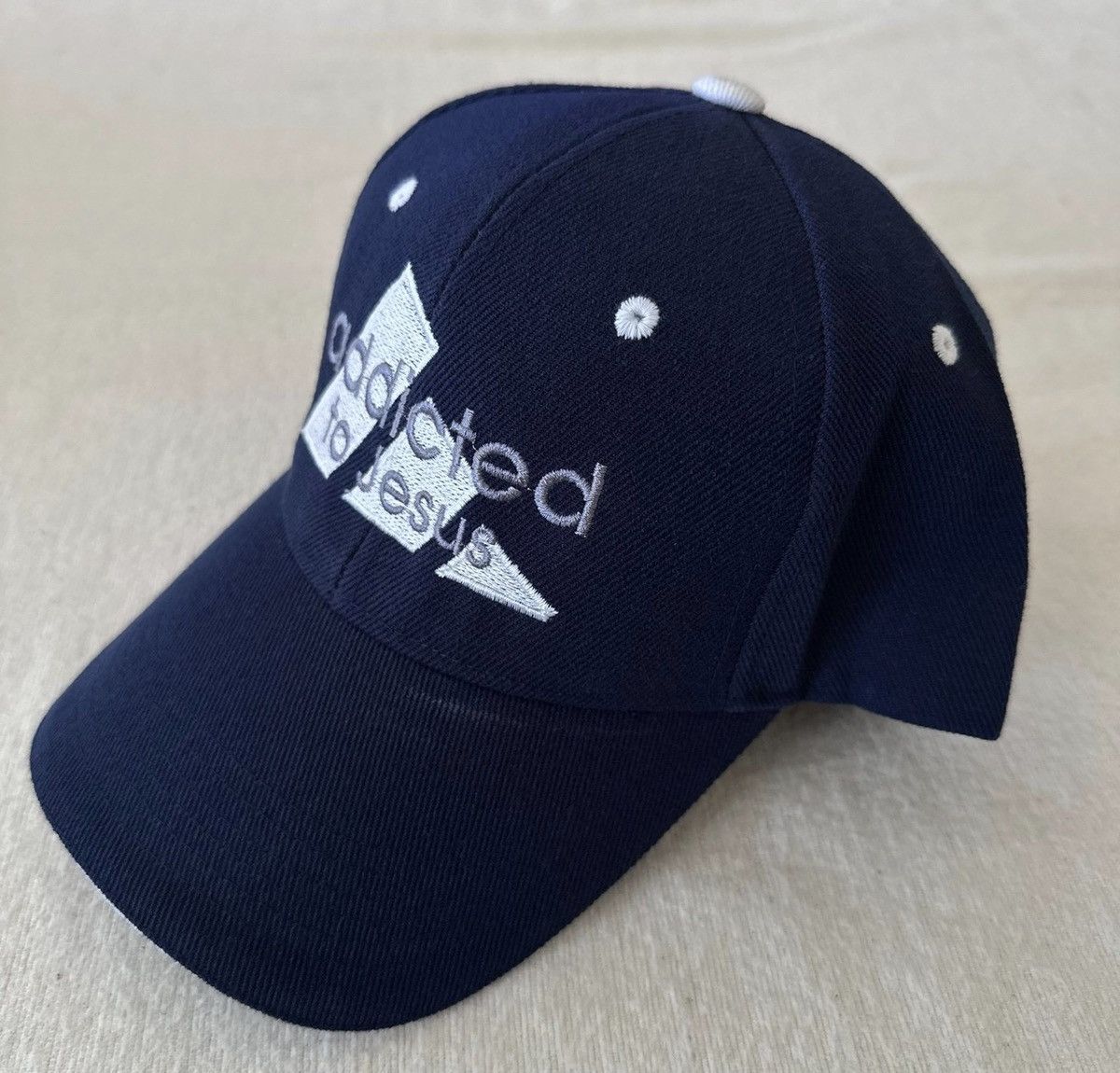 Other Vintage Addicted to Jesus Velcro Adjustable Hat Size ONE SIZE - 2 Thumbnail