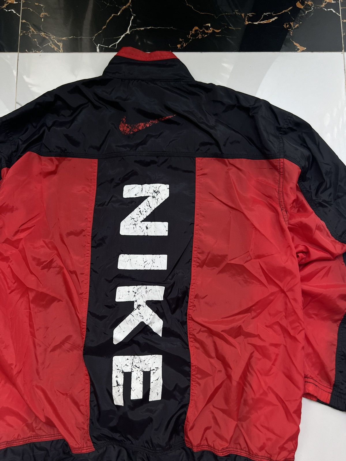 Nike × Vintage 90’s NIKE BIG LOGO SWOOSH Y2K TRACK JACKET GORPCORE RETRO Size US M / EU 48-50 / 2 - 9 Thumbnail
