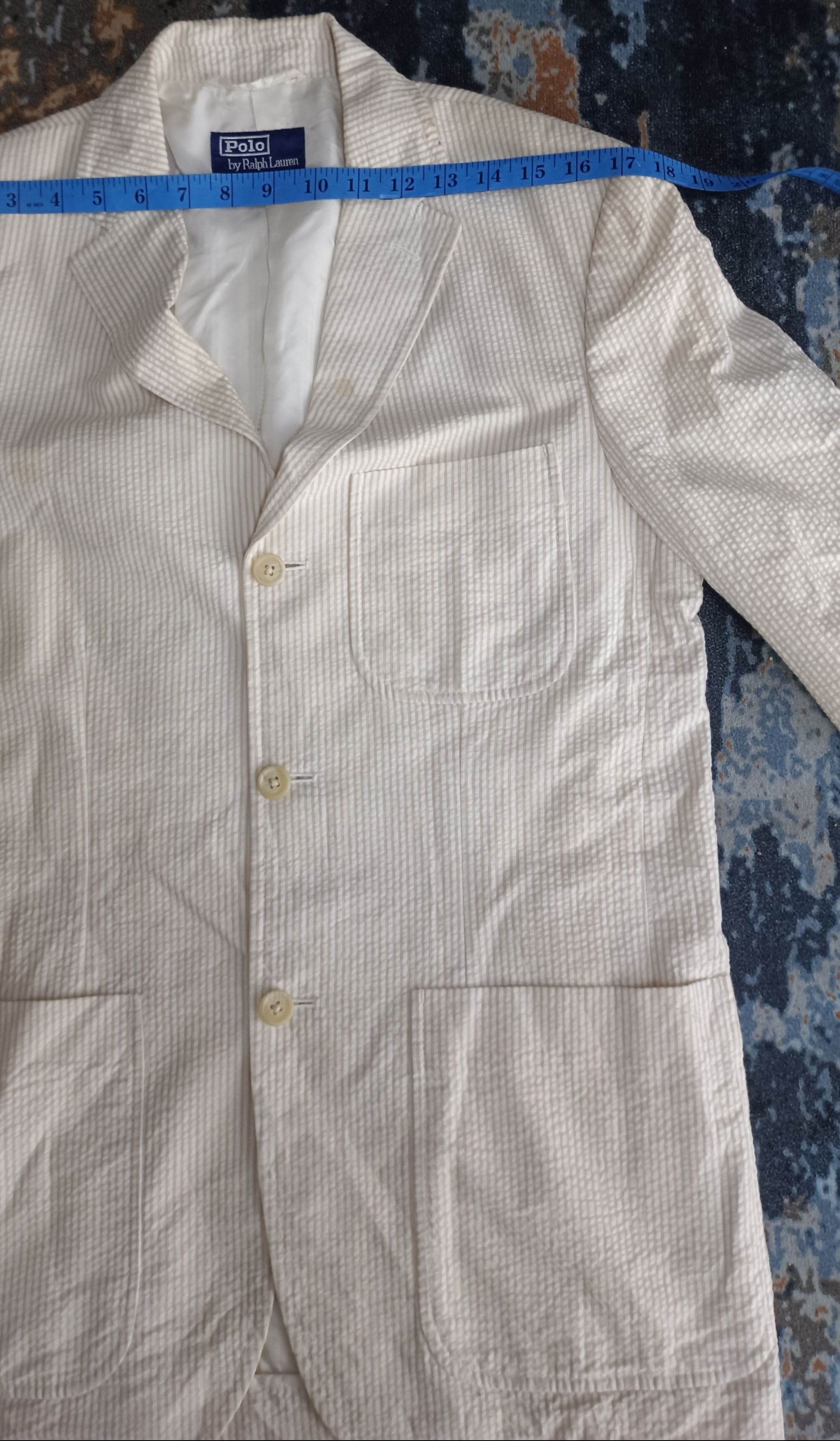 Polo Ralph Lauren 🔥Polo Ralph Lauren Hickory Stripe Blazer Size US M / EU 48-50 / 2 - 13 Thumbnail