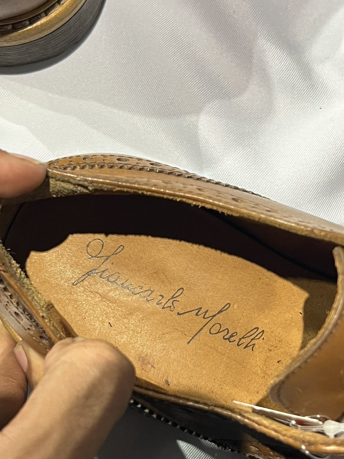Vintage WINGTIP SHOES LEATHER MADE IN ROMANIA MISSING BRAND Size US 6 / EU 39 - 11 Thumbnail
