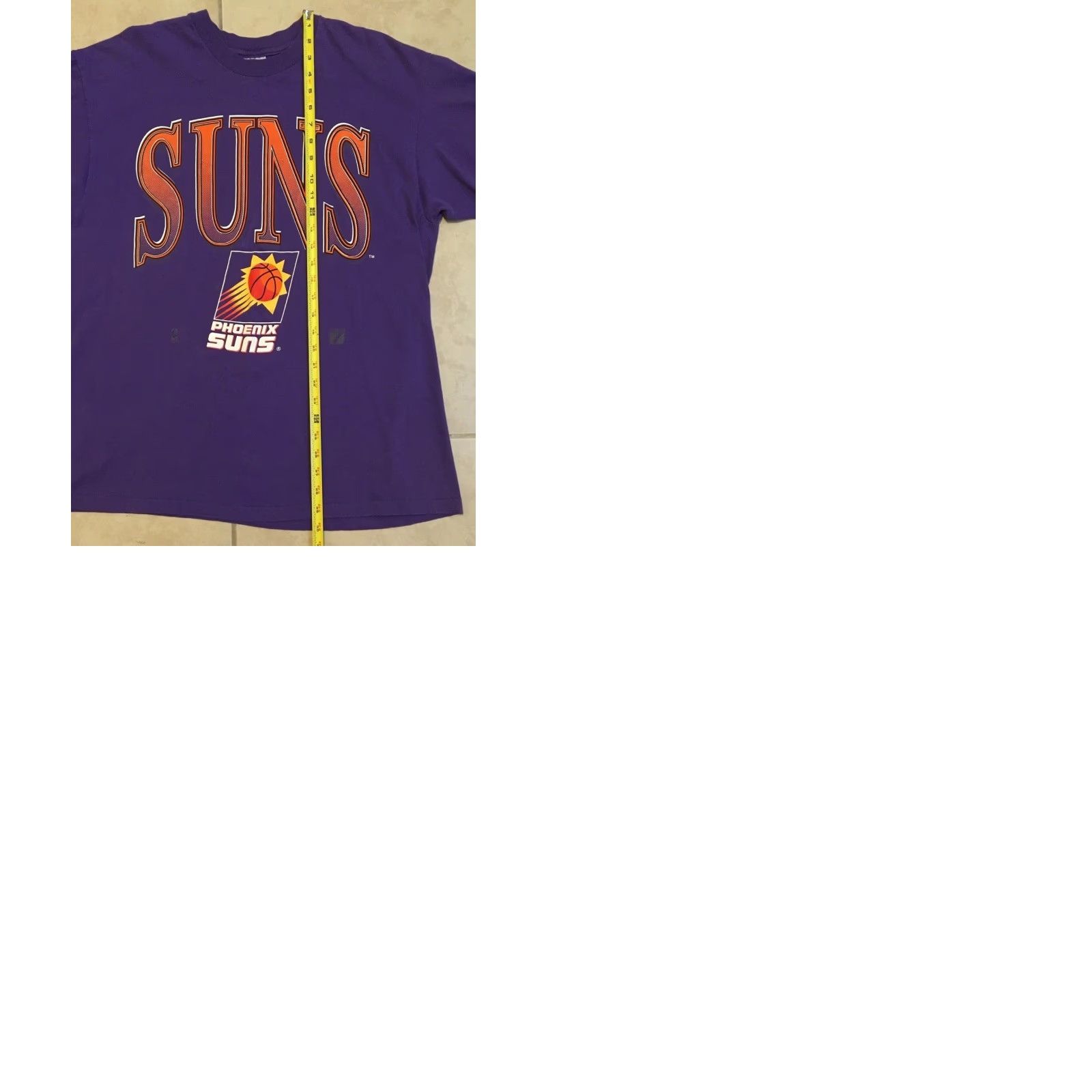 Vintage VINTAGE 90s Phoenix Suns Faded Spellout Shirt XL Purple Nike? Size US XL / EU 56 / 4 - 9 Thumbnail