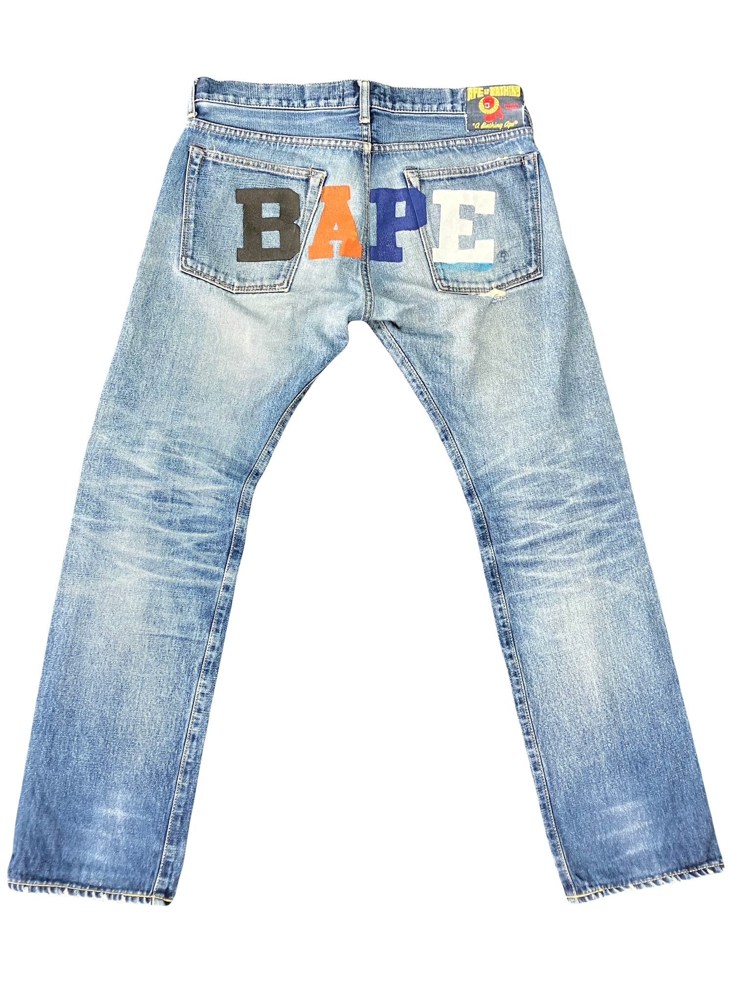 Aape × Bape × Wrangler Rare Aape Bape x Wrangler Loose Denim