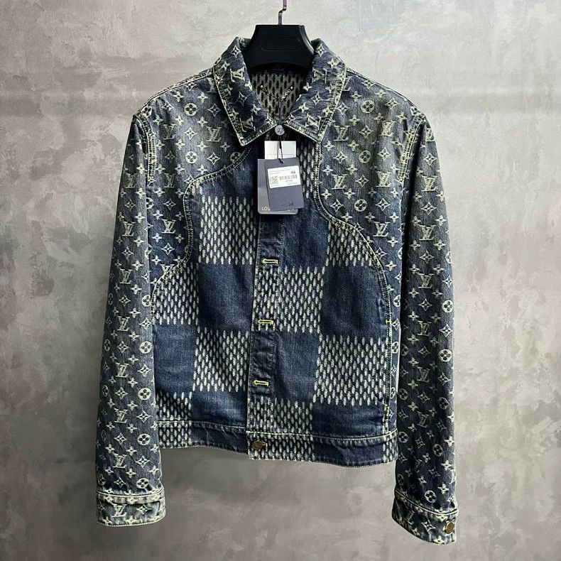 Louis Vuitton Louis Vuitton Logo Plaid Denim Jacket - dmc Size US M / EU 48-50 / 2 - 1 Thumbnail
