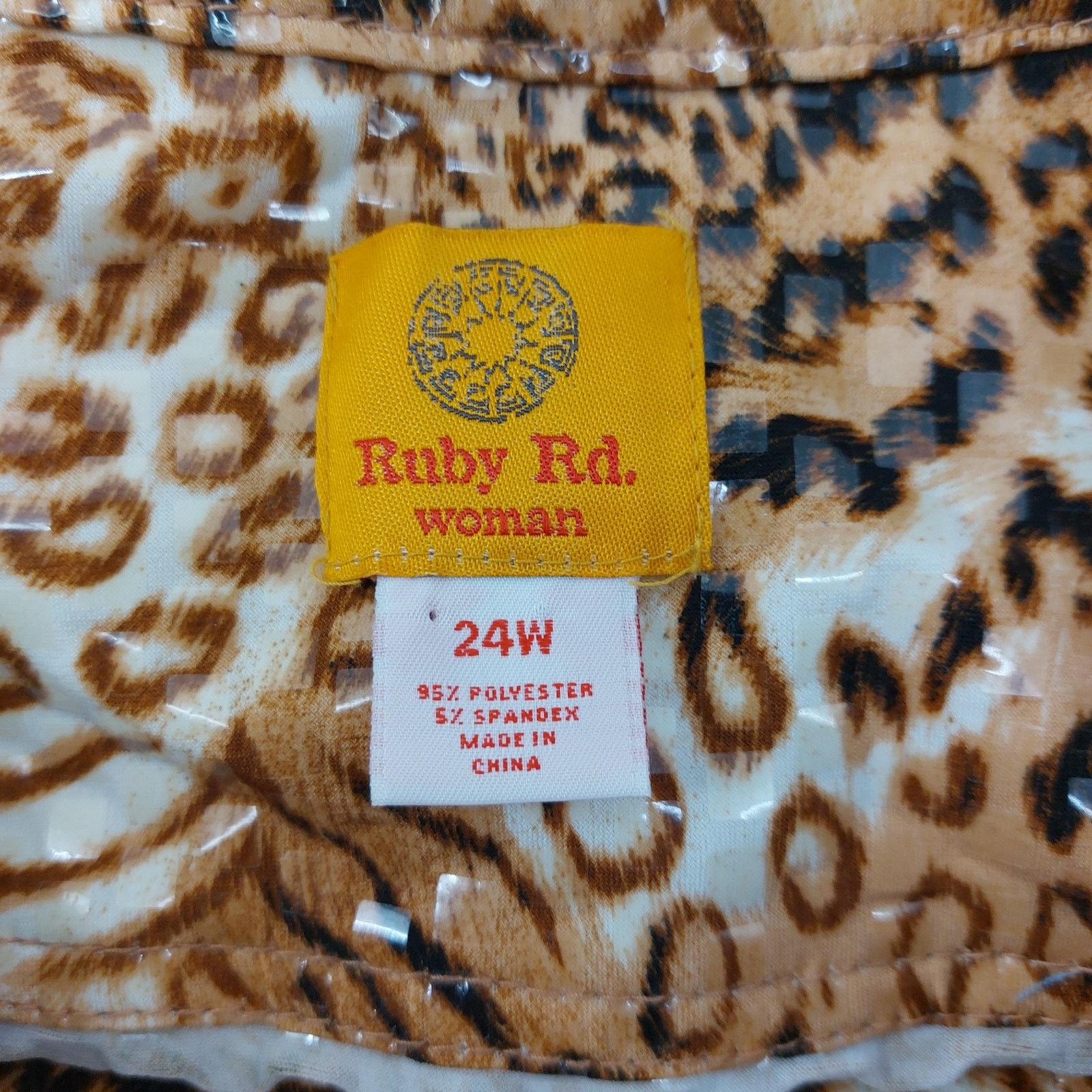 Other Ruby Rd Animal Print Blazer Jacket Women's Plus Size 24 Size 4XL / US 24-26 - 3 Thumbnail