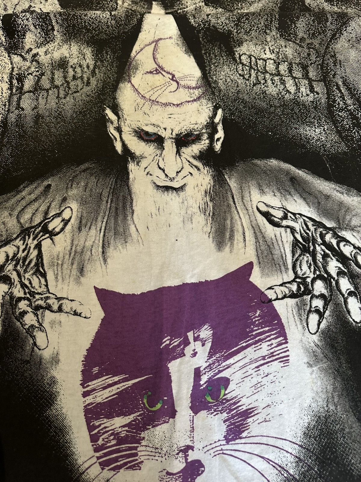 Vintage Angry Wizard AOP single stitch shirt with random prints XXXL Size US XXL / EU 58 / 5 - 2 Thumbnail