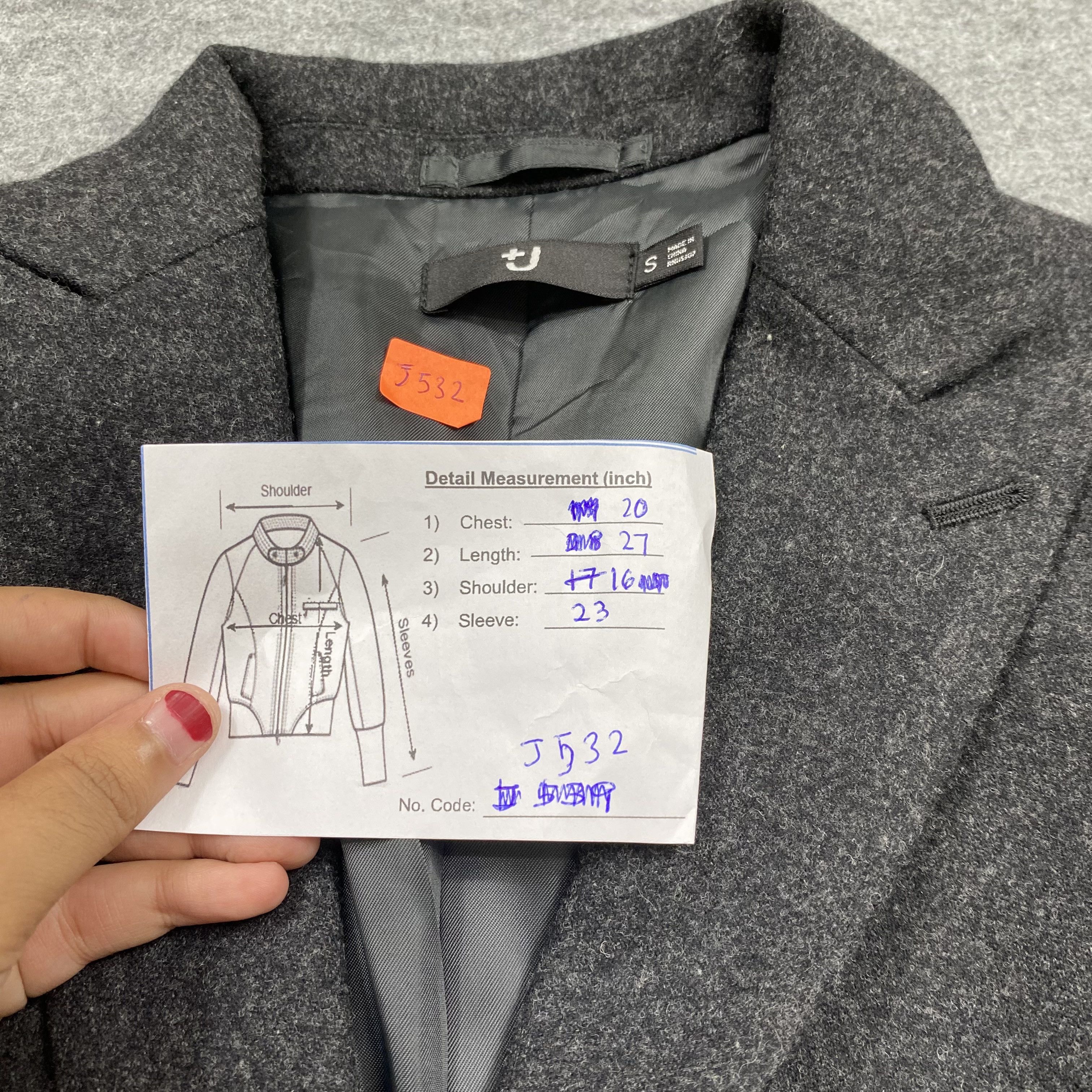 Jil Sander × Uniqlo UNIQLO +J Jil Sander Wool Blend Tailored Jacket Blazer-J532 Size US S / EU 44-46 / 1 - 12 Thumbnail
