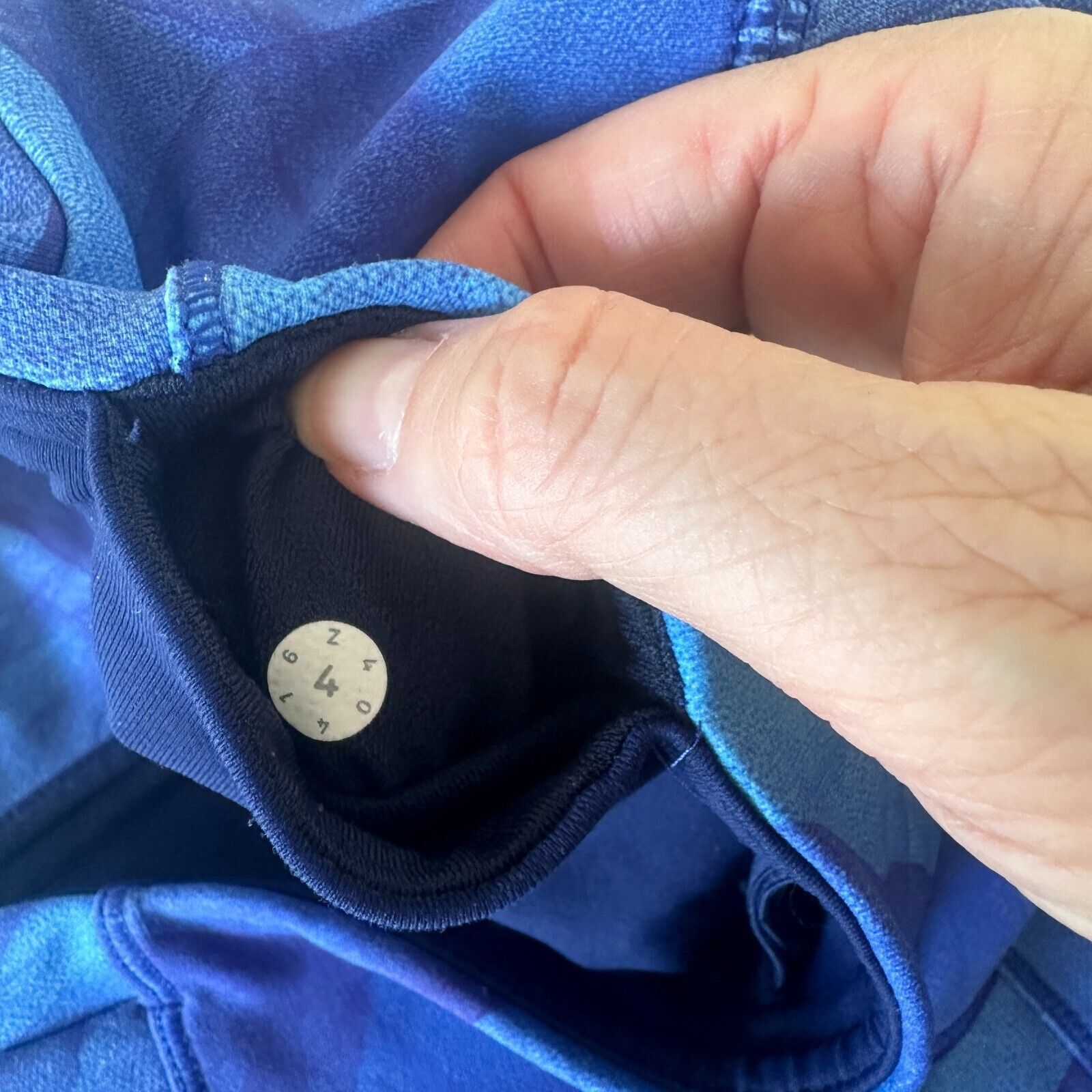 Lululemon Lululemon Blue Run It Out High Waist Midnight Yoga Zip Pant Size 27" / US 4 / IT 40 - 10 Thumbnail