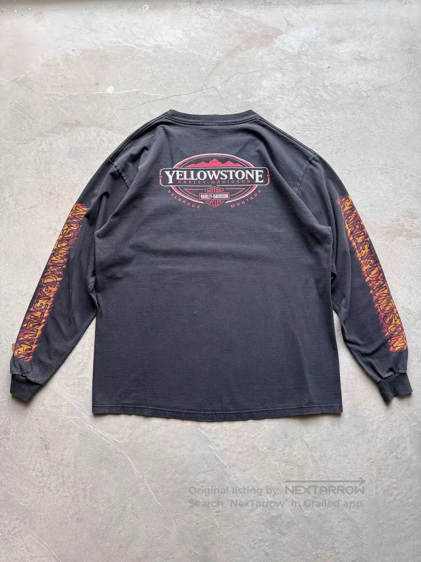 Vintage Vintage 00s Harley Davidson Yellowstone Tee. Size US XL / EU 56 / 4 - 6 Thumbnail