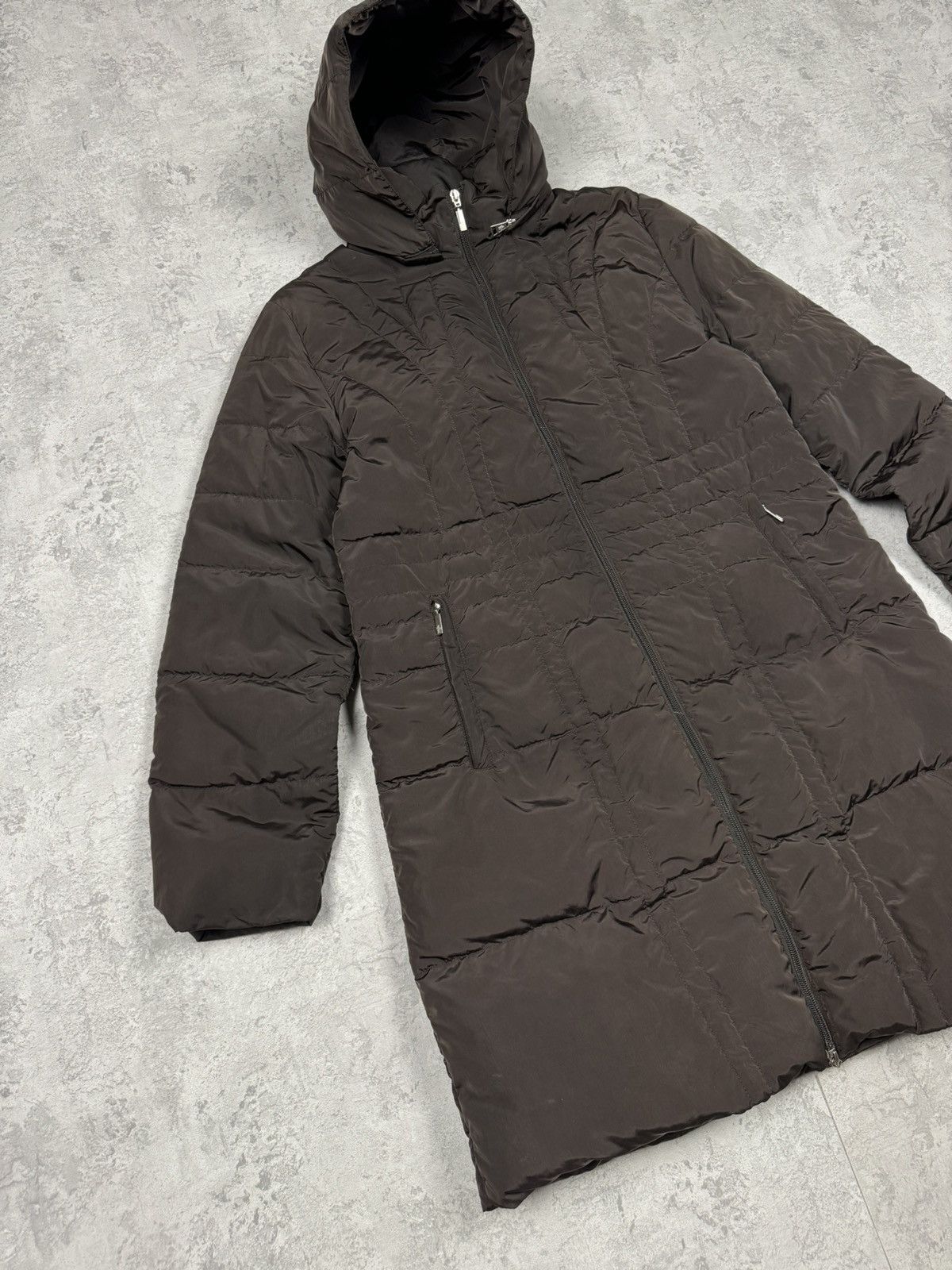 Moncler Vintage Moncler Long Jacket Coat Down Parka Nylon Size 3 Size L / US 10 / IT 46 - 2 Thumbnail