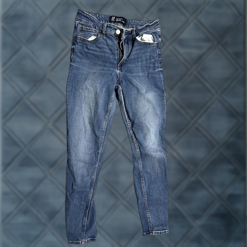 Gap GAP High Rise Universal Legging Jeans Size 4/27 Distressed Size 27" / US 4 / IT 40 - 1 Thumbnail