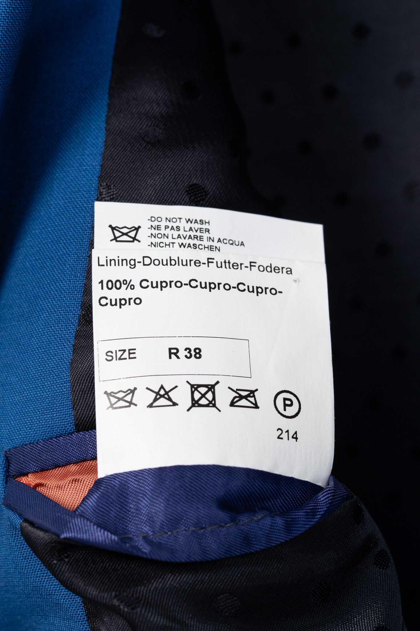 Paul Smith Paul Smith Cobalt-Blue Wool & Mohair Single-Breasted Blazer Size 38R - 10 Thumbnail