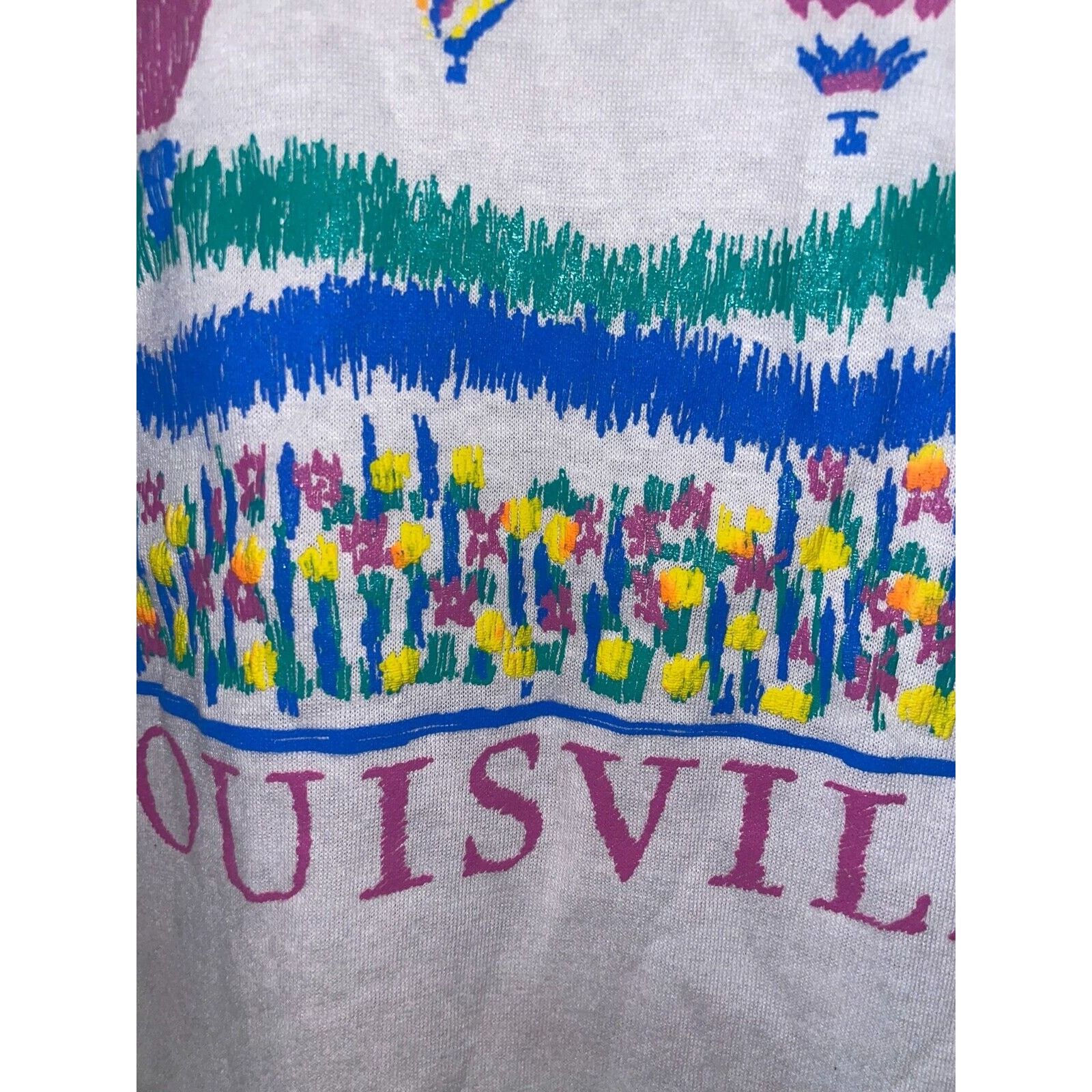 Jerzees Vintage Test Print Shirt Louisville Jackson Hole White L Tee Size US M / EU 48-50 / 2 - 4 Thumbnail