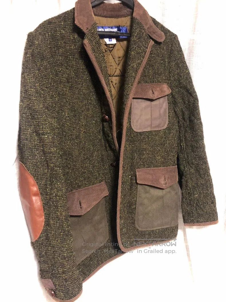 Junya Watanabe Junya Watanabe Wool Leather Patchwork Coat. Size US S / EU 44-46 / 1 - 2 Thumbnail