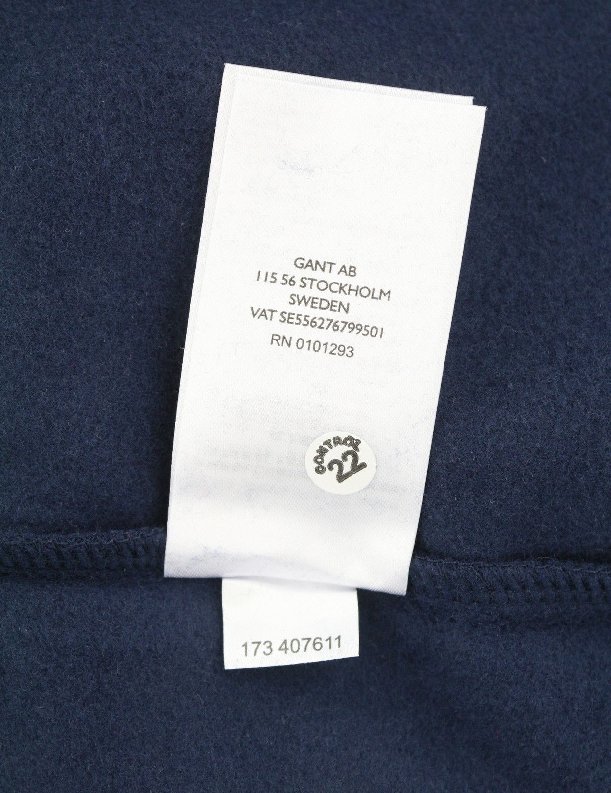 Gant CLASSIC L Evening Blue Logo Hoodie 87221 Size L / US 10 / IT 46 - 9 Thumbnail