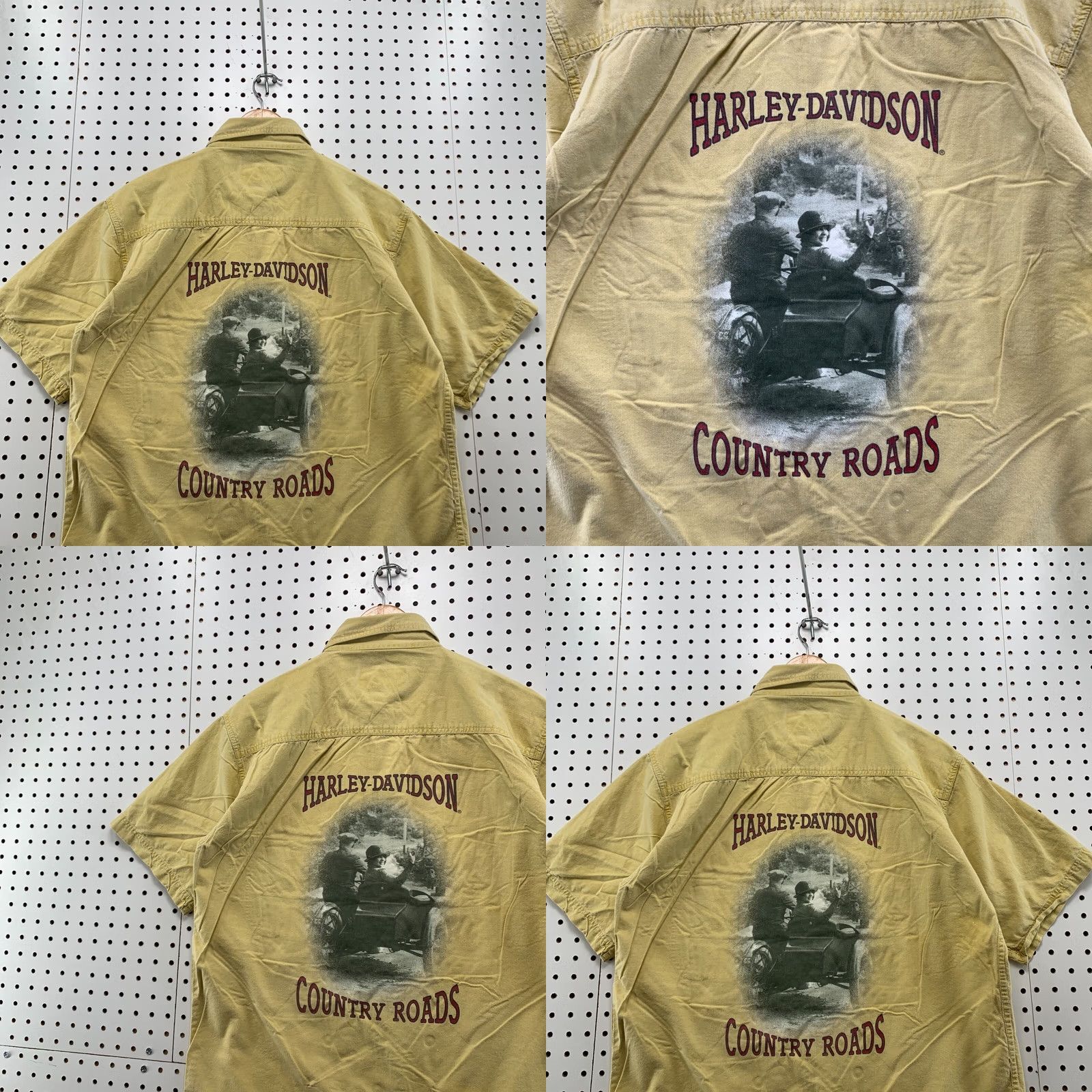 Harley Davidson Harley Davidson Yellow Shirt Limited Edition Nostalgia Series Mens Medium Button-Up Size US M / EU 48-50 / 2 - 10 Thumbnail