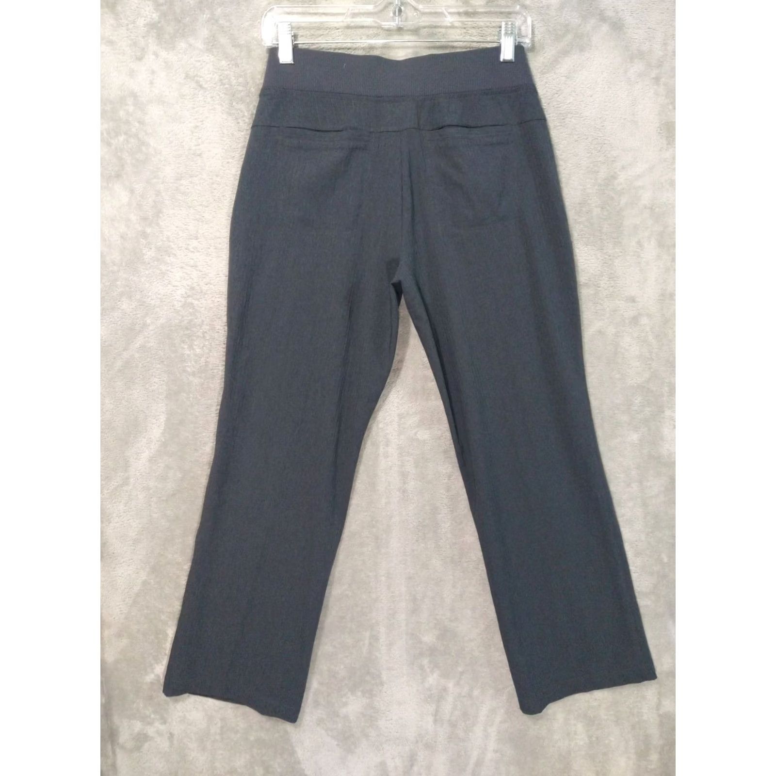Athleta Athleta Pants Womens 4 Gray Stripe Midtown Trouser Pull On Stretch | Jogger Style | Casual | Regular Fit | 28.5 in Inseam | Gray Size 27" / US 4 / IT 40 - 2 Thumbnail