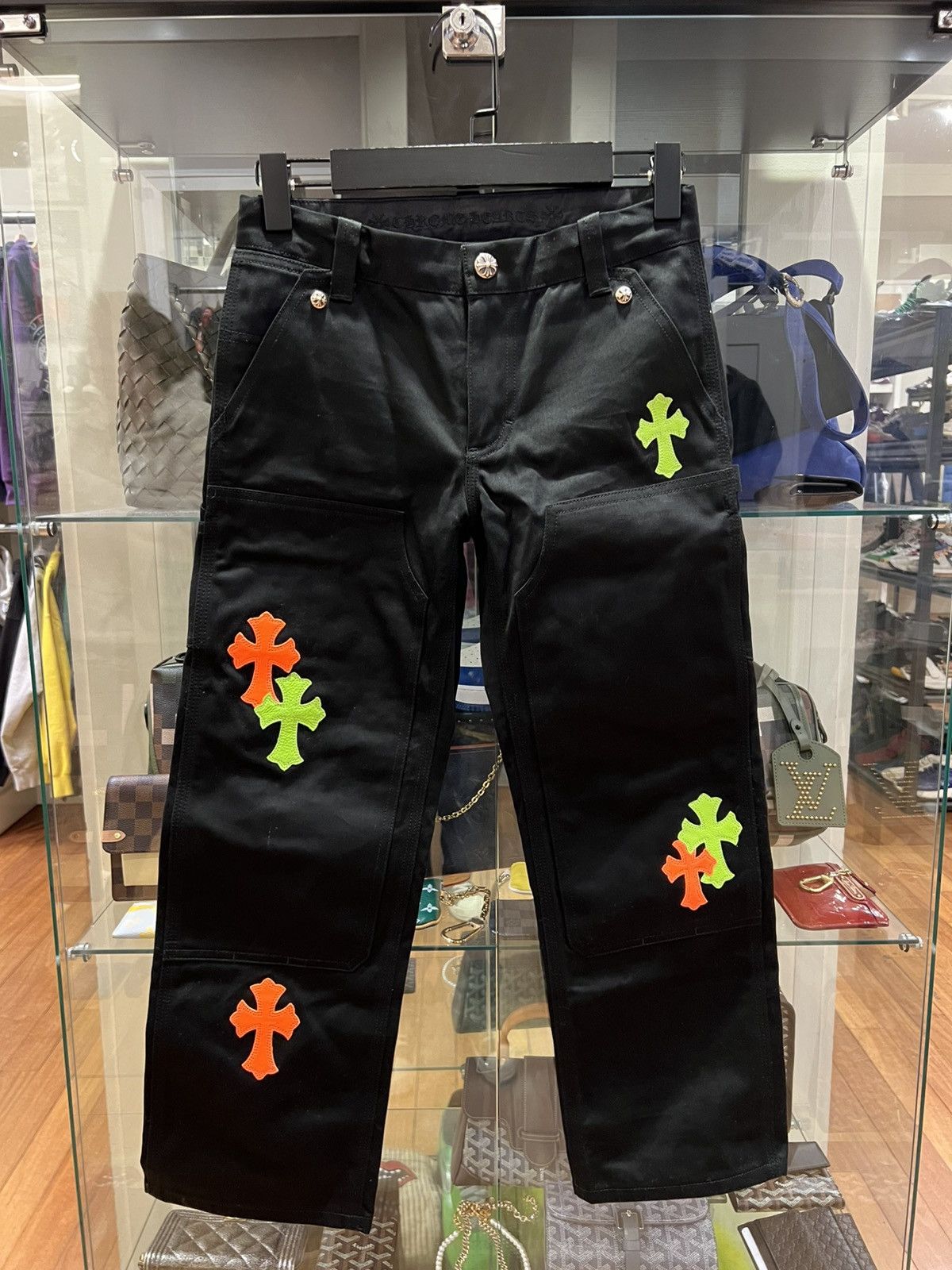 Chrome Hearts Chrome Hearts Cross Patch Carpenter Pants Size 27" / US 4 / IT 40 - 1 Thumbnail