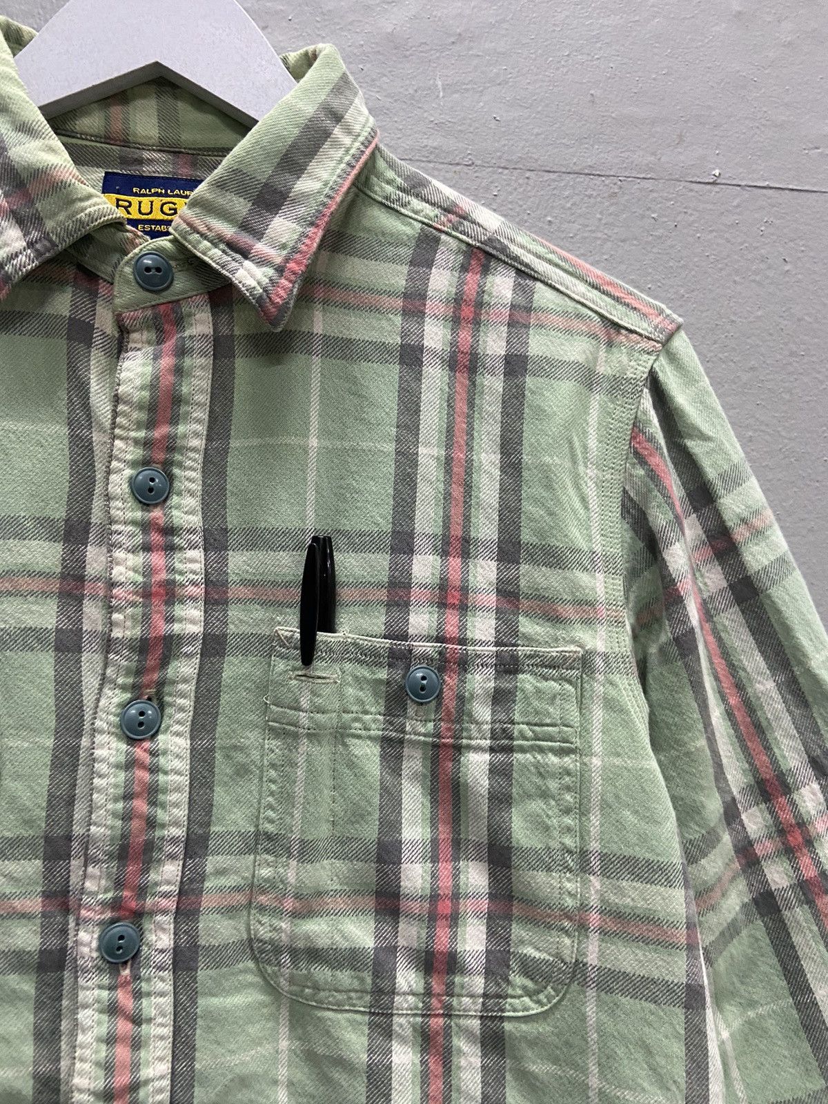 Japanese Brand RALPH LAUREN RUGBY BUTTON UP FLANELL Size US S / EU 44-46 / 1 - 4 Thumbnail