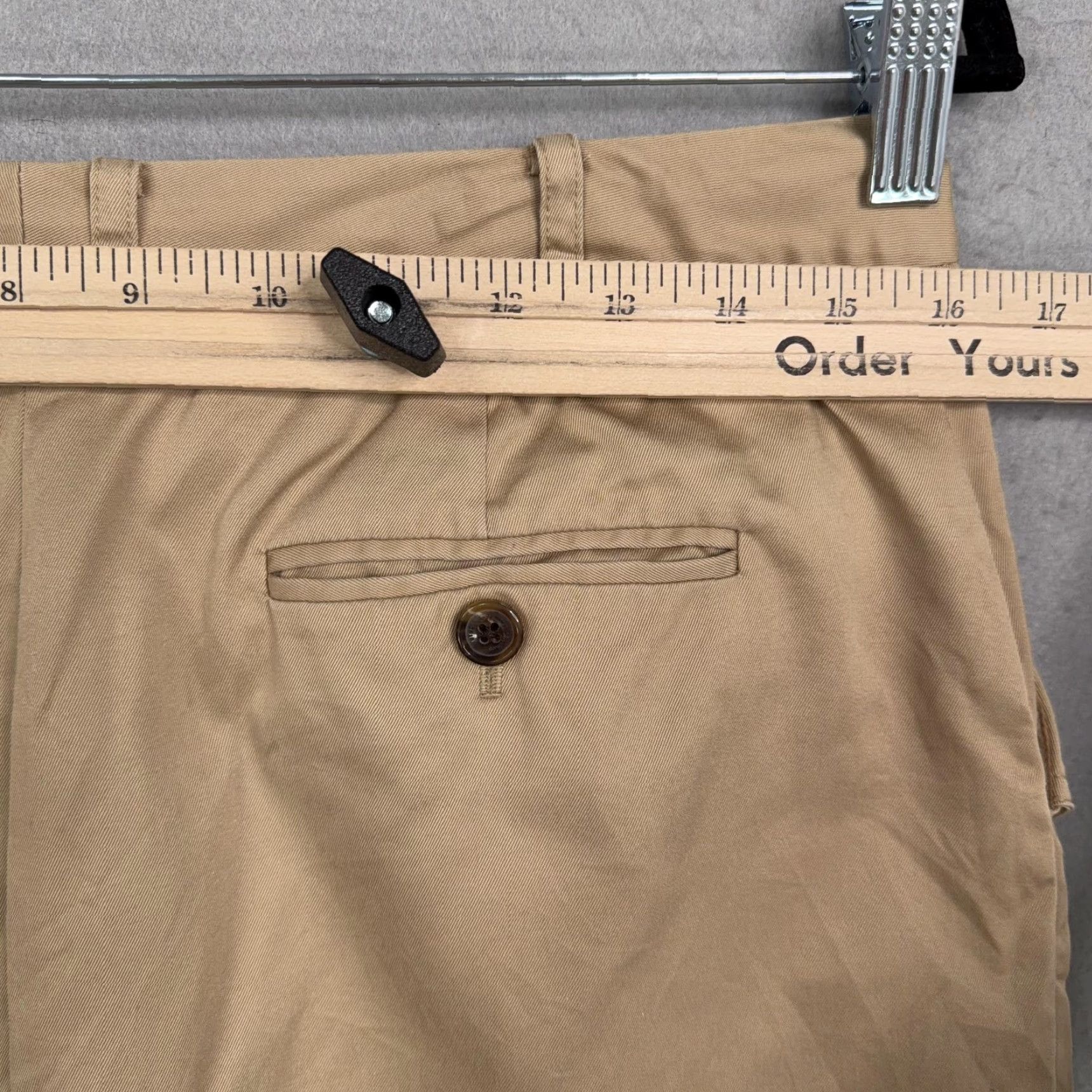 Brooks Brothers Brooks Brothers Skirt Womens 10 Beige Twill Lined Pockets Pencil Career Workwear Size 32" / US 10 / IT 46 - 6 Thumbnail