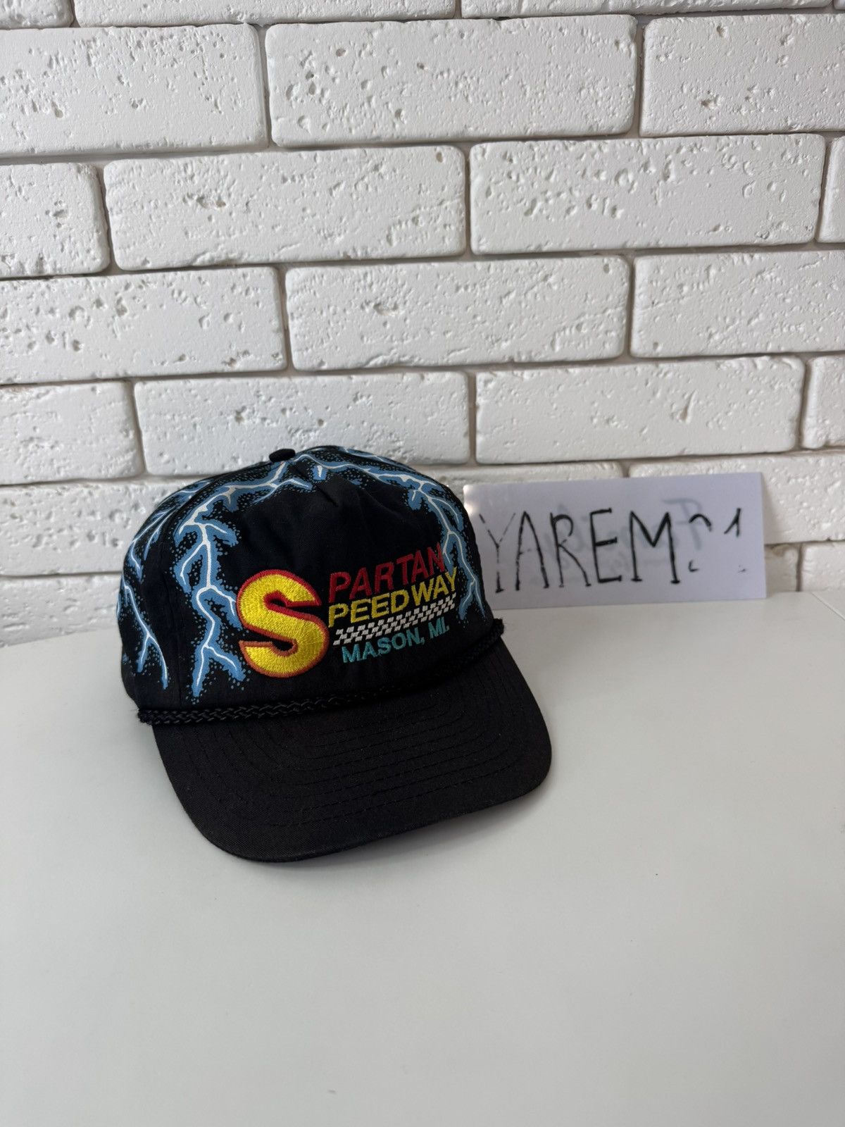 Vintage Vintage Spartan Speedway Mason Michigan Racing Hat Cap Size ONE SIZE - 1 Thumbnail