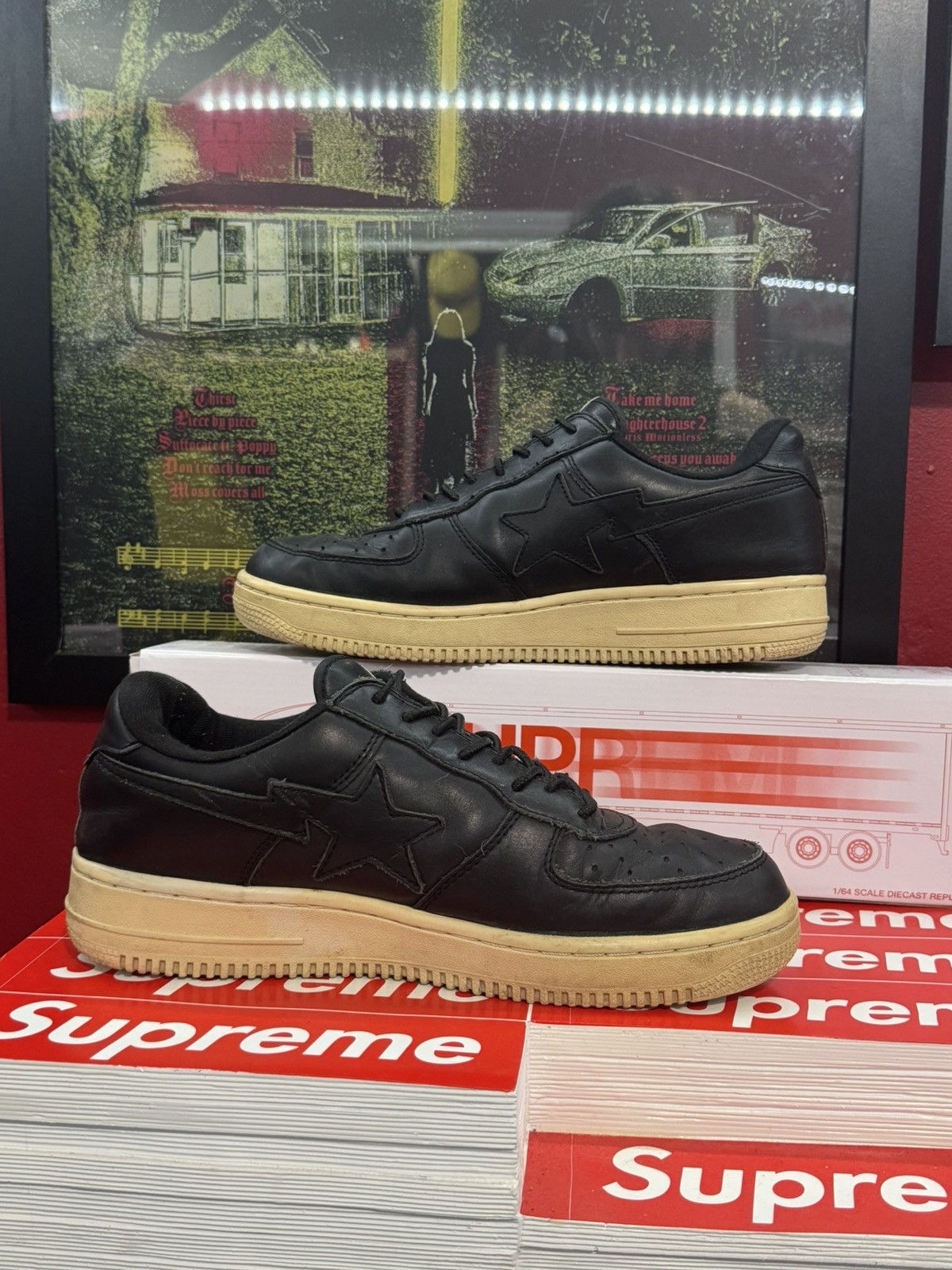 Bape Leather Bapesta Size US 9 / EU 42 - 2 Thumbnail