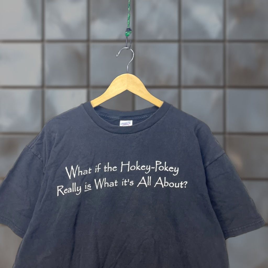 Vintage VINTAGE Funny Statement Comedy T-Shirt XL Men Black 90s Sun Faded Size US XL / EU 56 / 4 - 1 Thumbnail