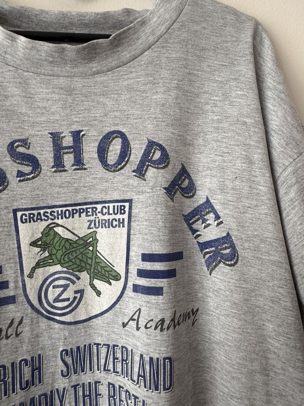 Adidas 🔥ADIDAS GRASSHOPPER ZURICH CLUB MERCH T-SHIRT FUSBALL 90s Size US XL / EU 56 / 4 - 6 Thumbnail
