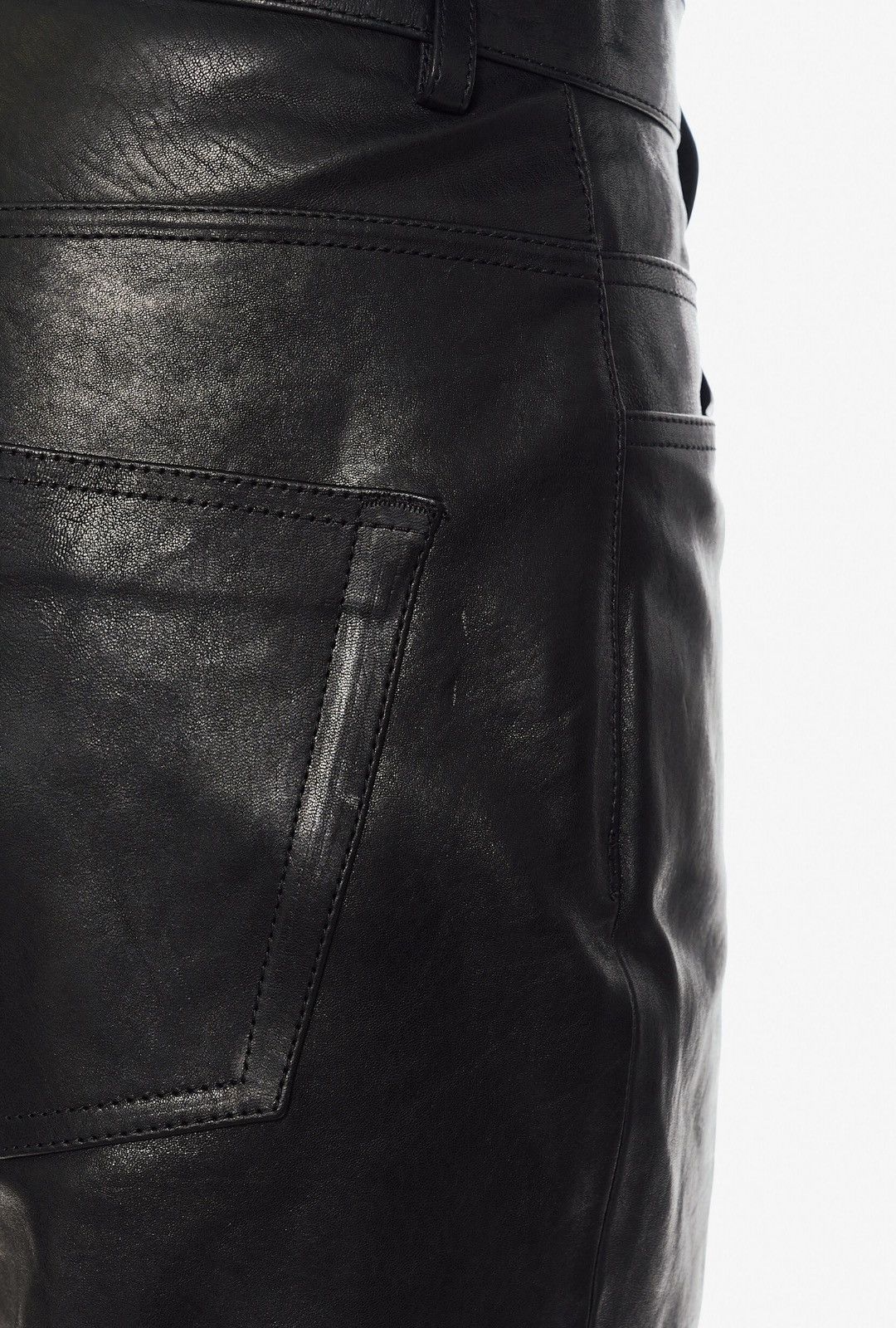 Ann Demeulemeester Last Size Ann Demeulemeester FW 24 Black Leather Pants Size US 34 / EU 50 - 11 Thumbnail