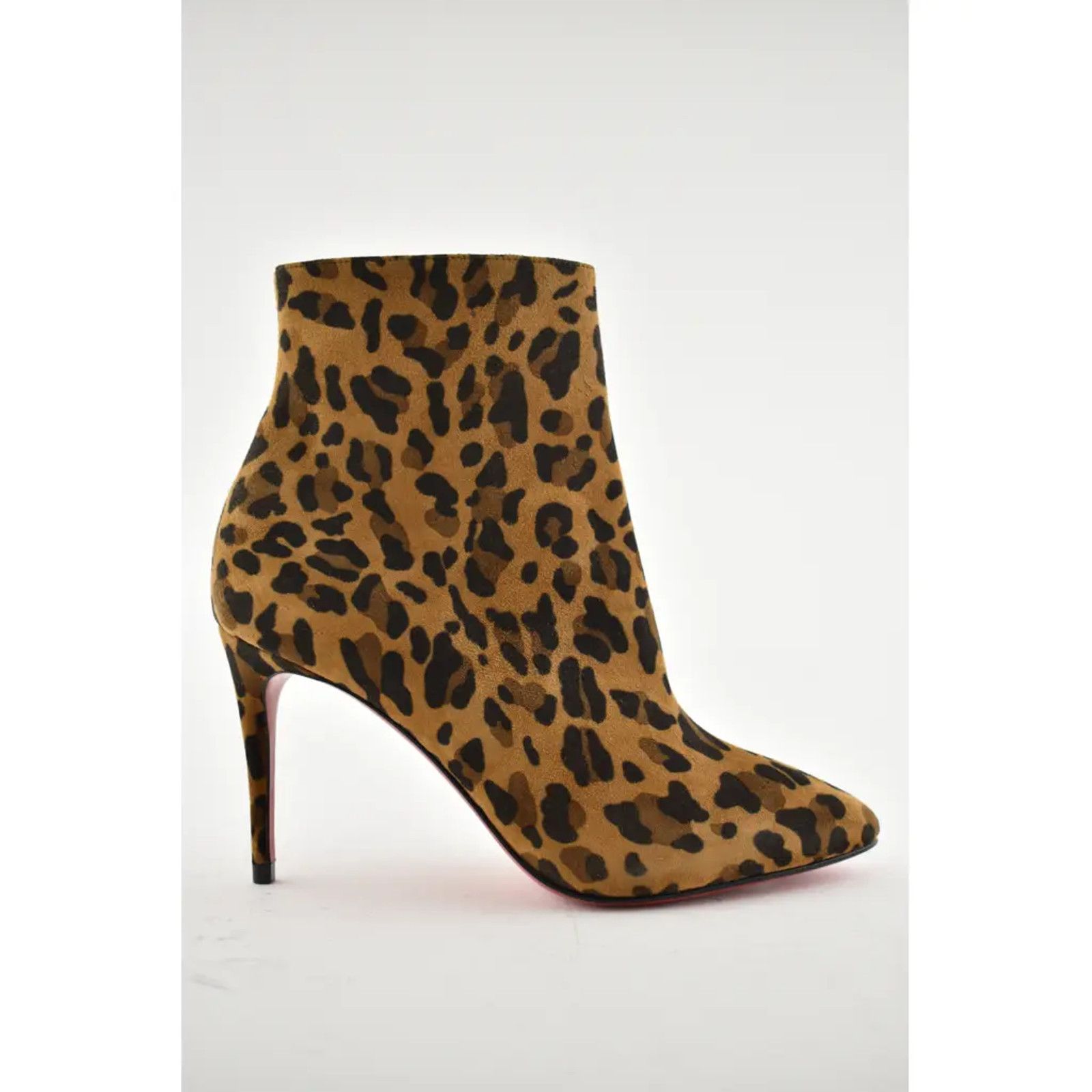 Christian Louboutin Christian Louboutin Eloise Booty 85 Black Brown Leopard Rio Size US 6 / IT 36 - 2 Thumbnail