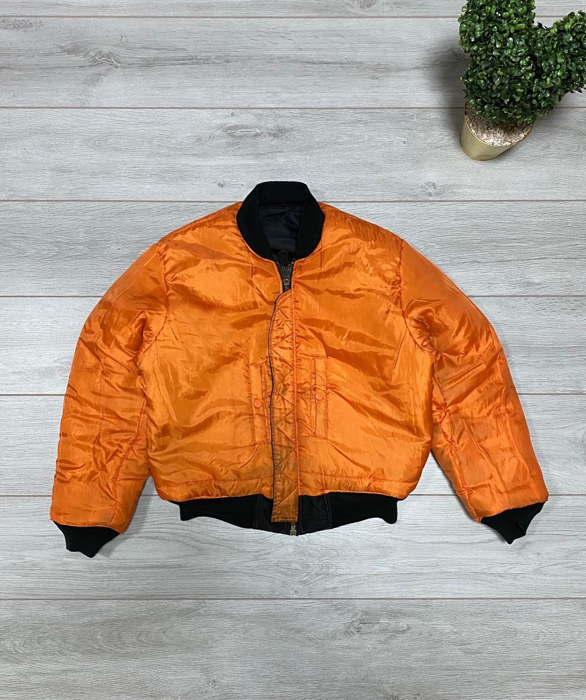MIL-TEC MA-1 Vintage flyers man bomber delta jacket zip double side Size US M / EU 48-50 / 2 - 5 Thumbnail