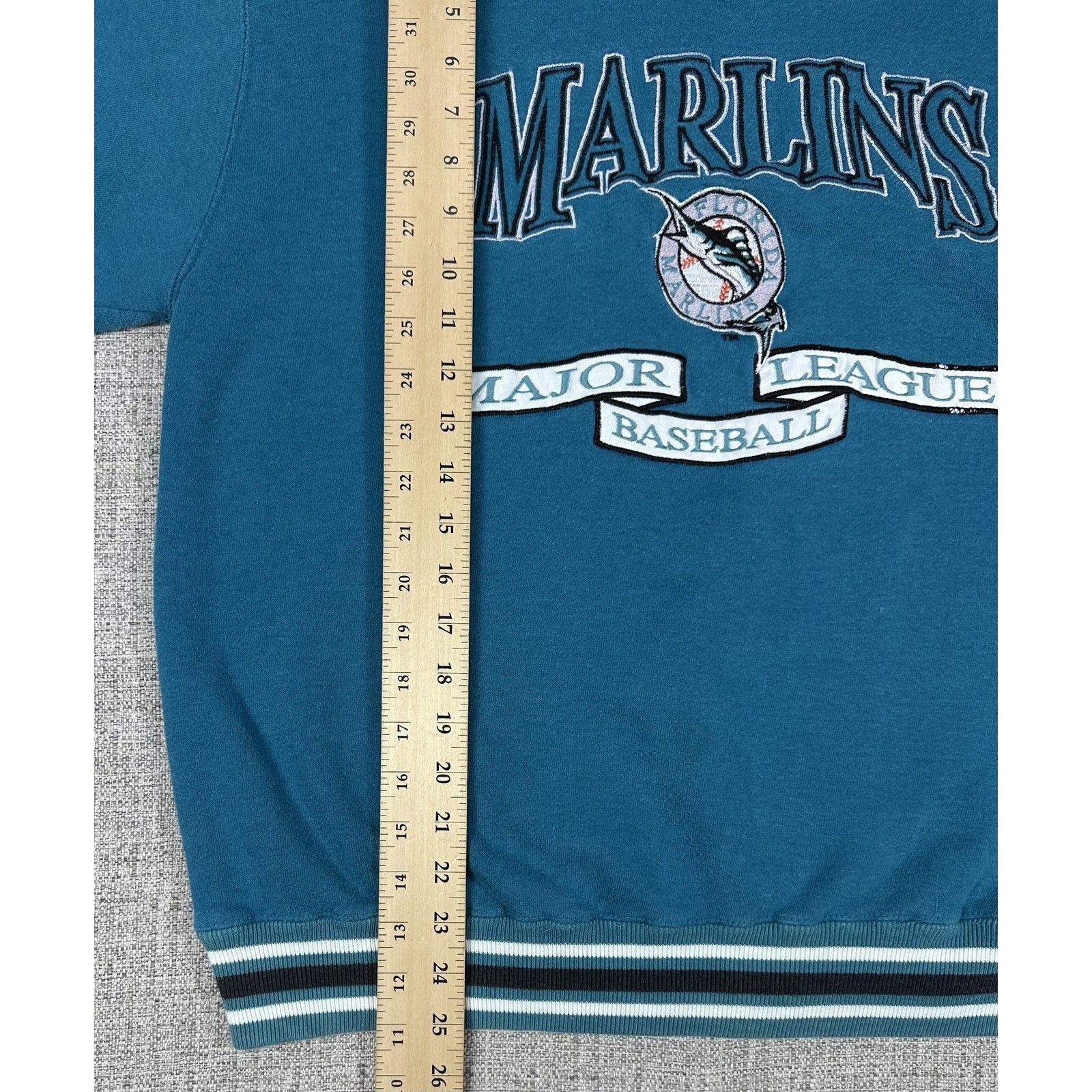Logo Athletic Florida Marlins Sweatshirt Sz XL Blue MLB Logo Athletic 90s Size US XL / EU 56 / 4 - 4 Thumbnail