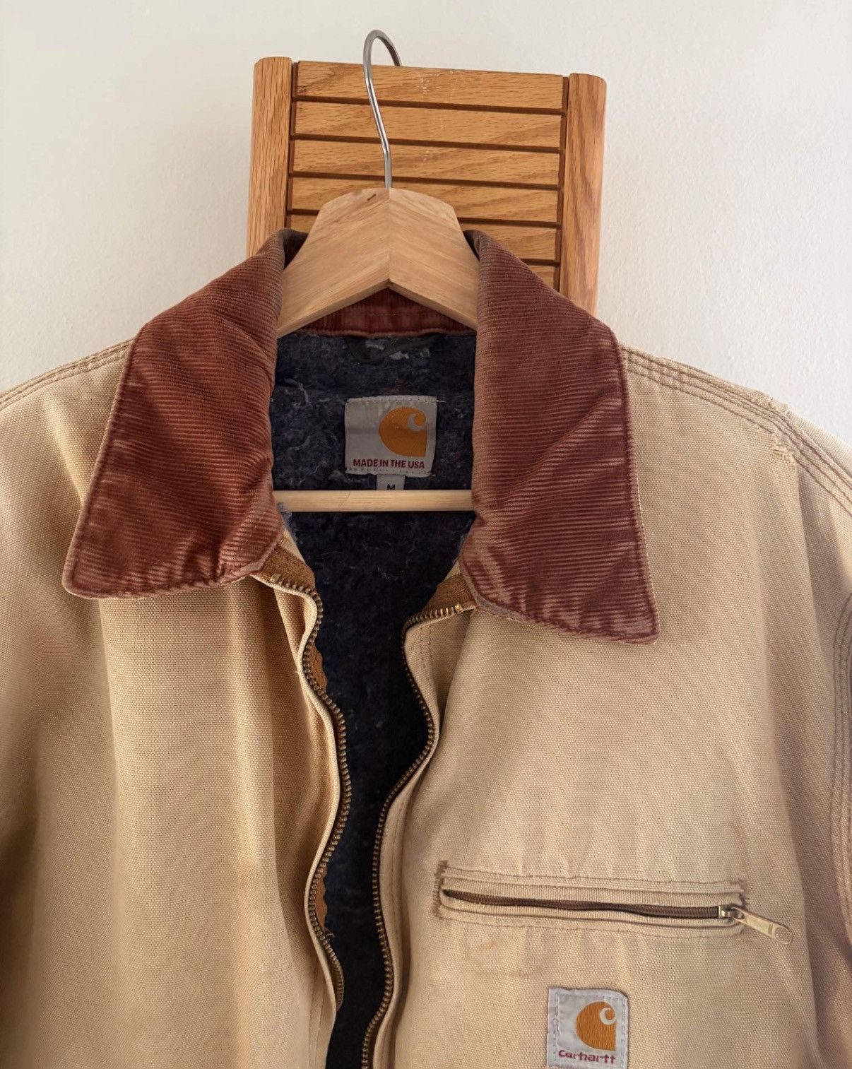 Carhartt Vtg Carhartt Detroit J001BRN Distressed Mens Jacket Med Tall Size US M / EU 48-50 / 2 - 3 Thumbnail