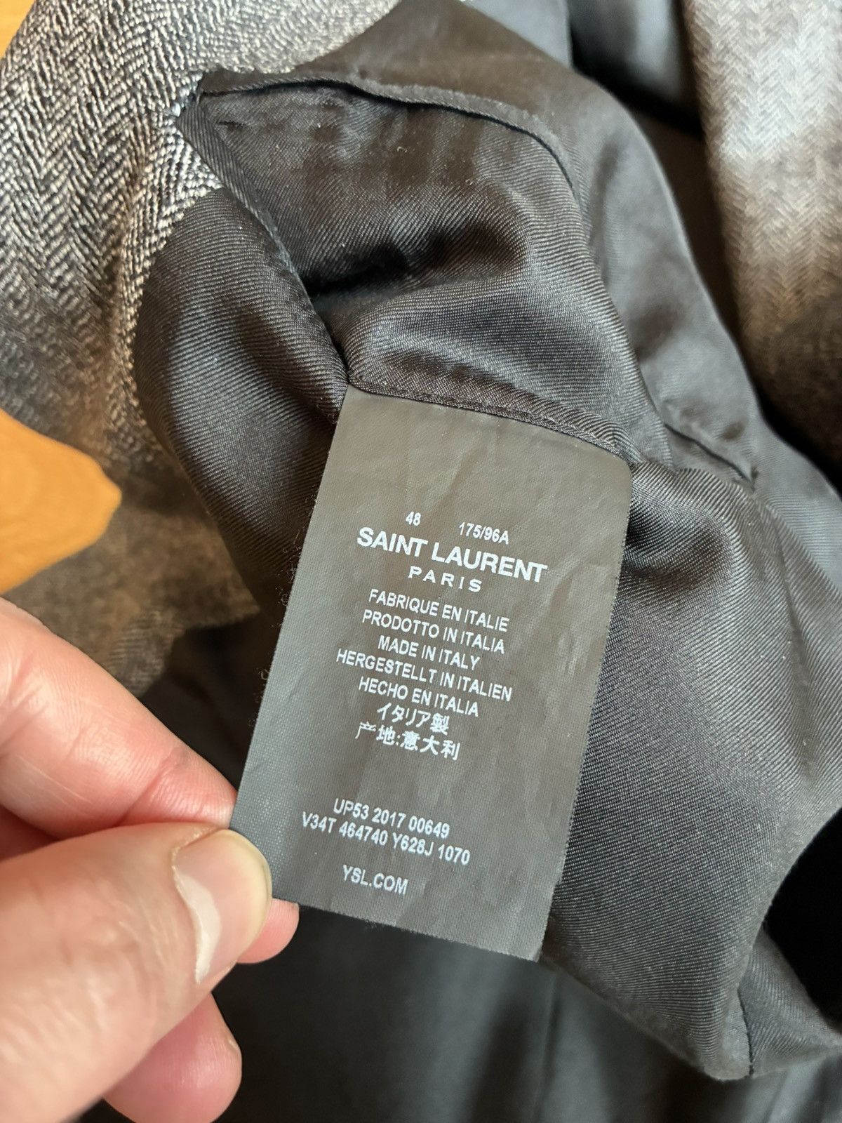 Saint Laurent Paris Make an offer! RARE Saint Laurent Paris Wool Blazer Heidi Size 48R - 5 Thumbnail