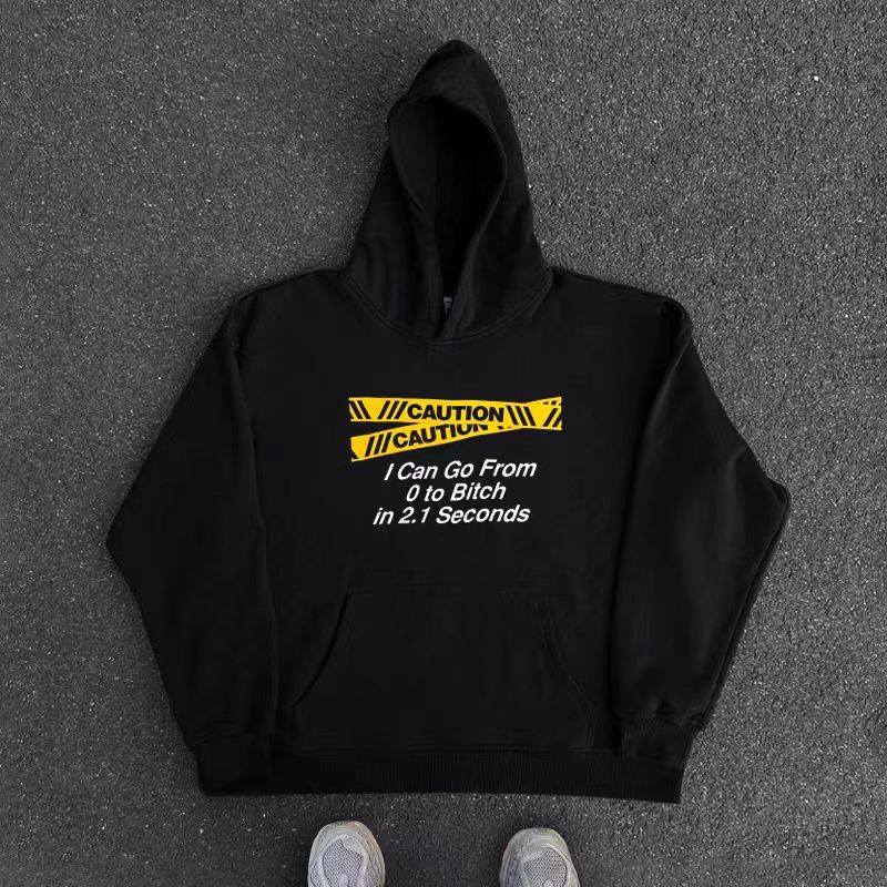 Japanese Brand Hip Hop Retro Creative Print Loose Hooded Sweatshirt Size US L / EU 52-54 / 3 - 4 Thumbnail