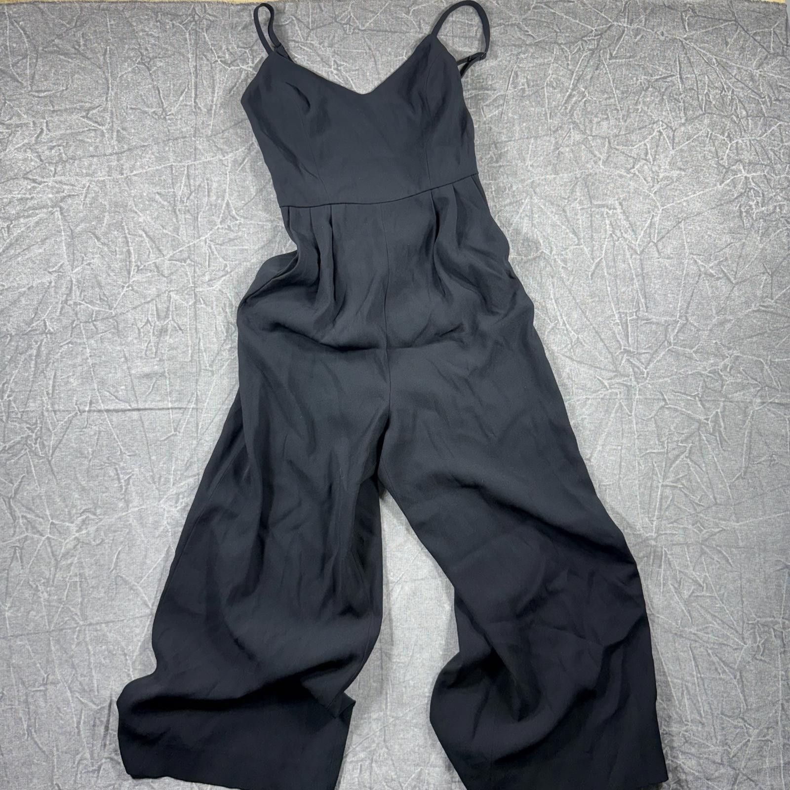 Other Babaton Aritzia Black Wide Leg Jumpsuit XXS Spaghetti Strap Size 25" / US 0 / IT 36 - 3 Thumbnail