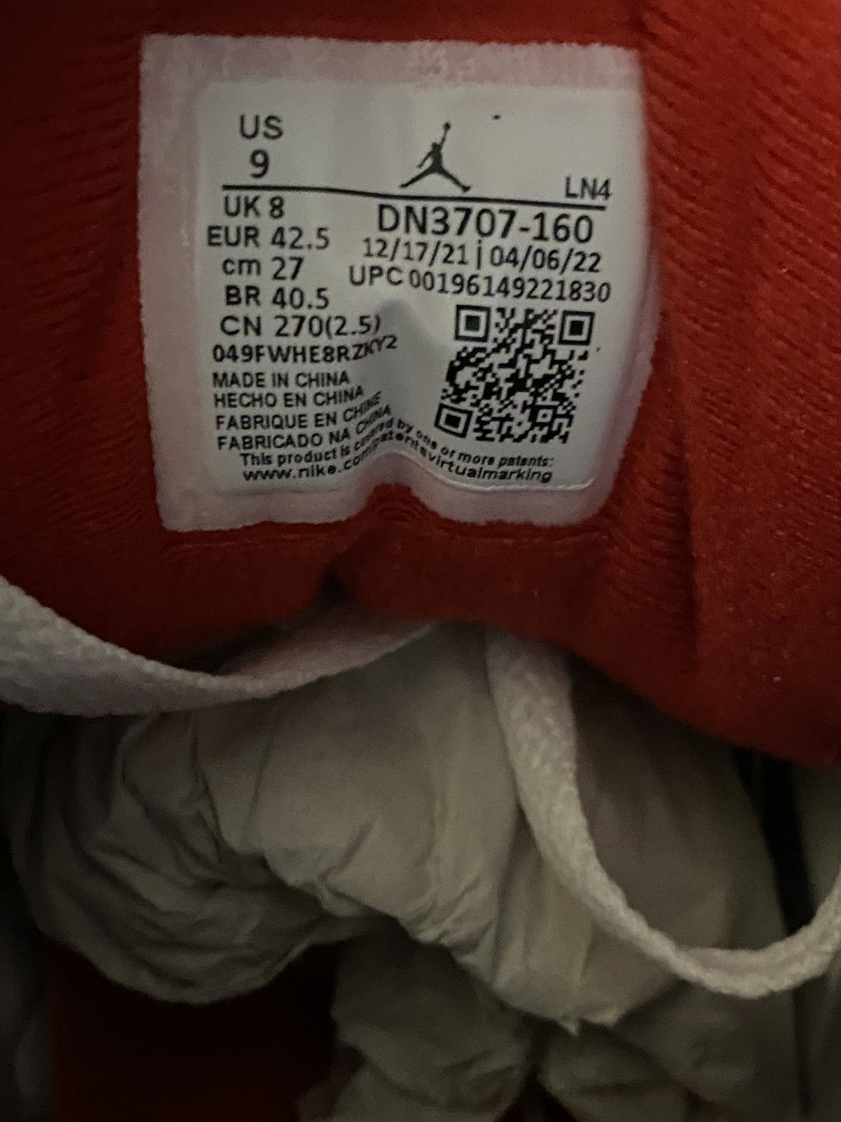 Jordan Brand Air Jrdan 3 Retro Fire Red Size US 9 / EU 42 - 7 Thumbnail
