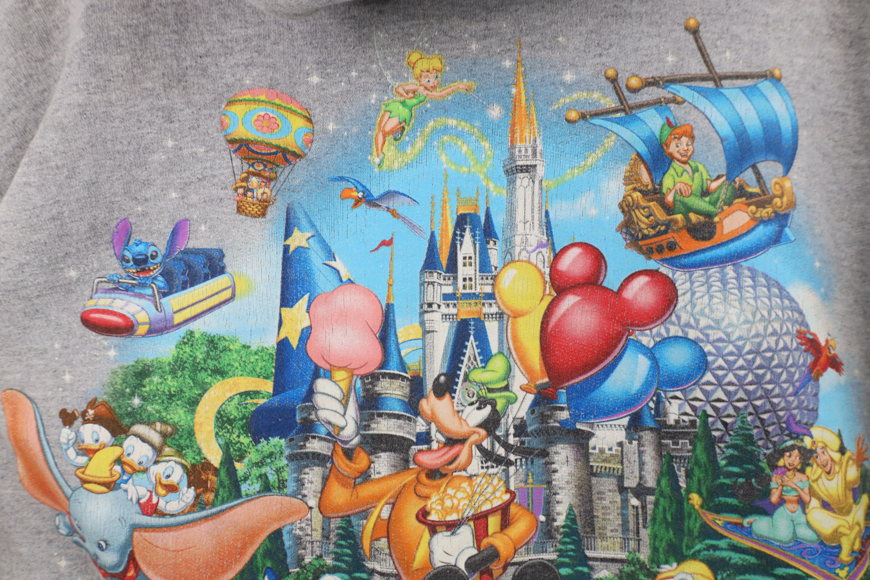 Vintage Vintage Y2K Walt Disney World Spell Out Full Zip Hoodie Size US M / EU 48-50 / 2 - 13 Thumbnail